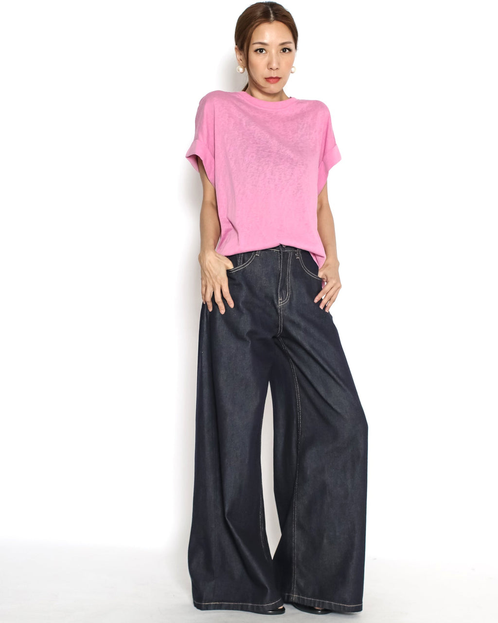 pink fold sleeves tee *pre-order*