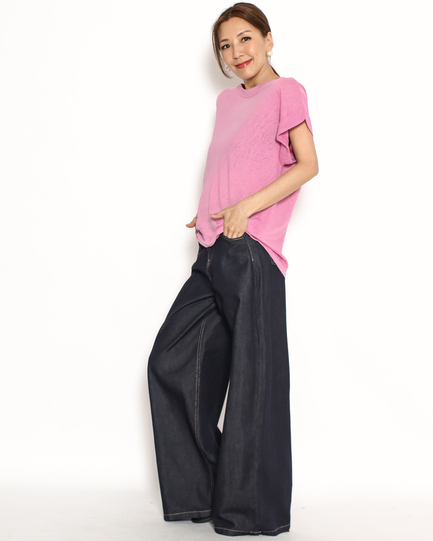 pink fold sleeves tee *pre-order*