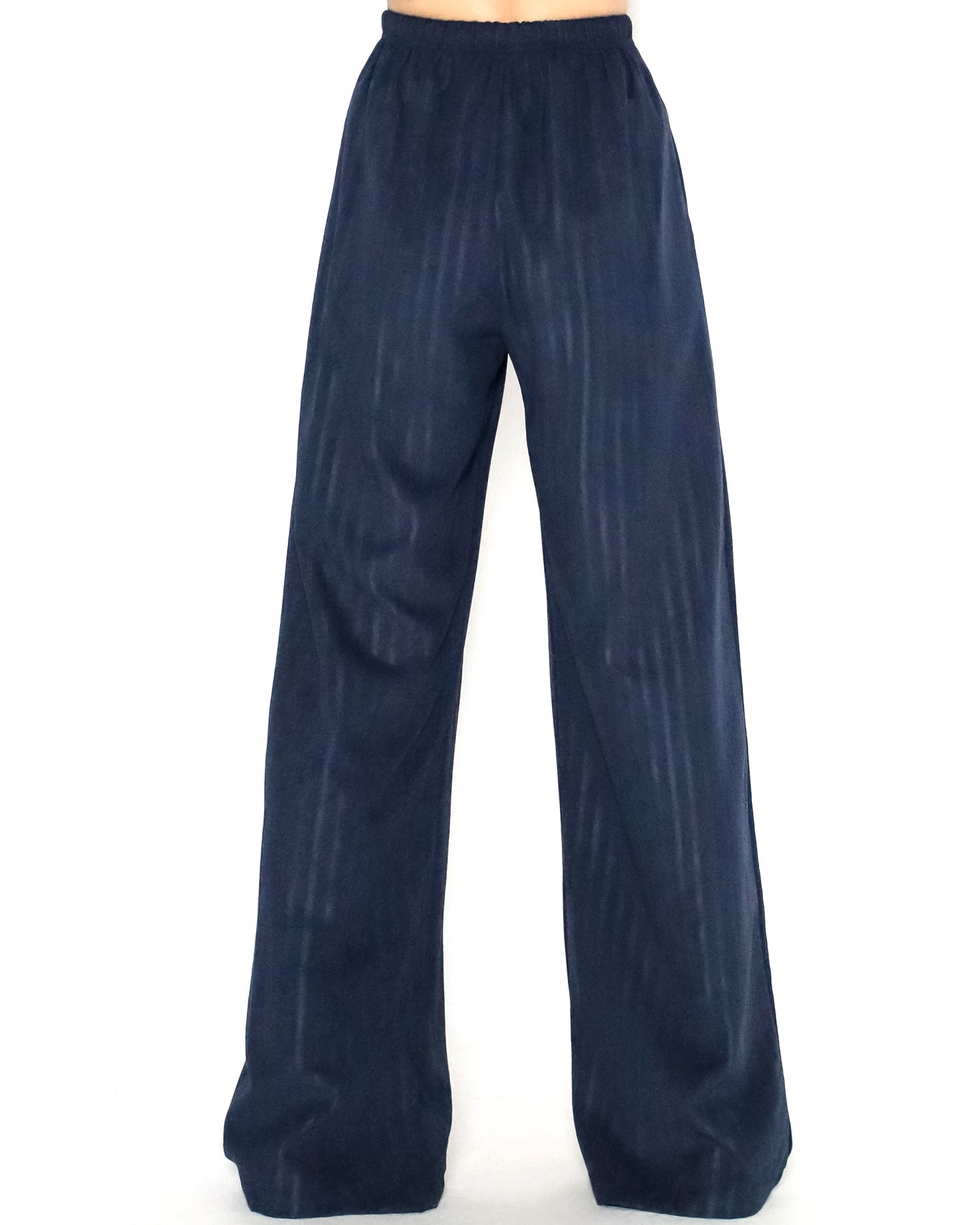 navy stripes soft straight leg pants *pre-order*