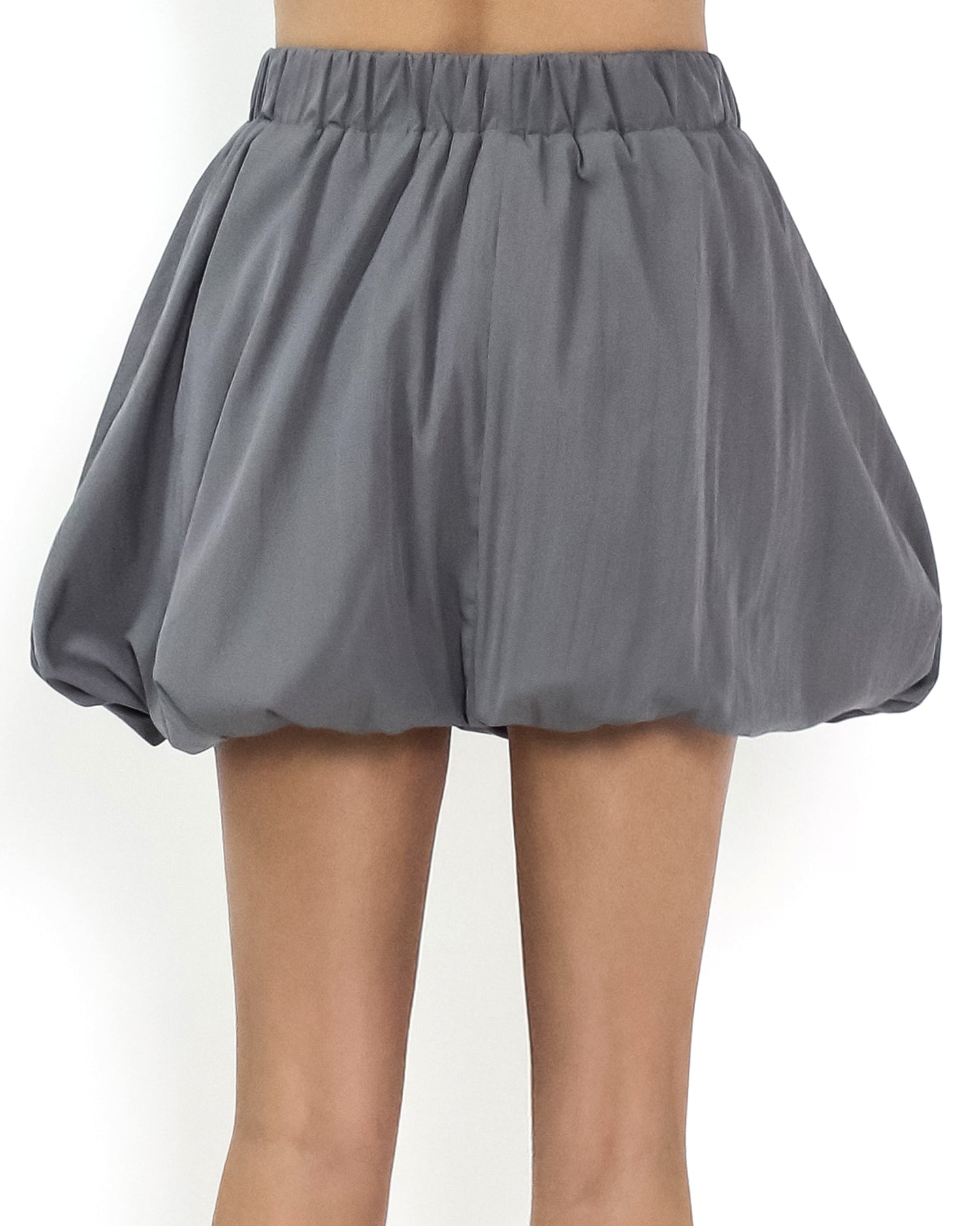 grey puff slinky skirt *pre-order*