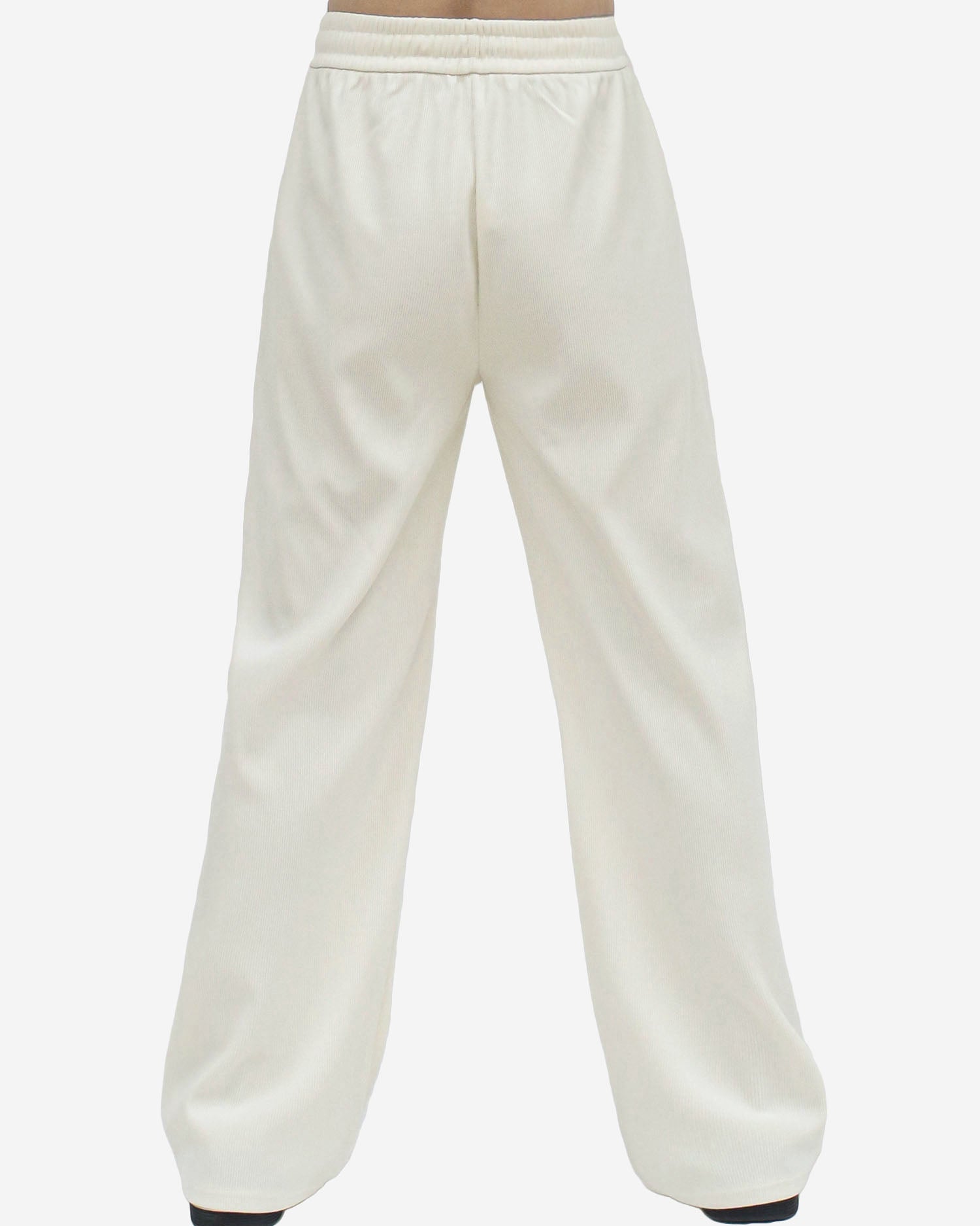 ivory corduroy straight legs pants
