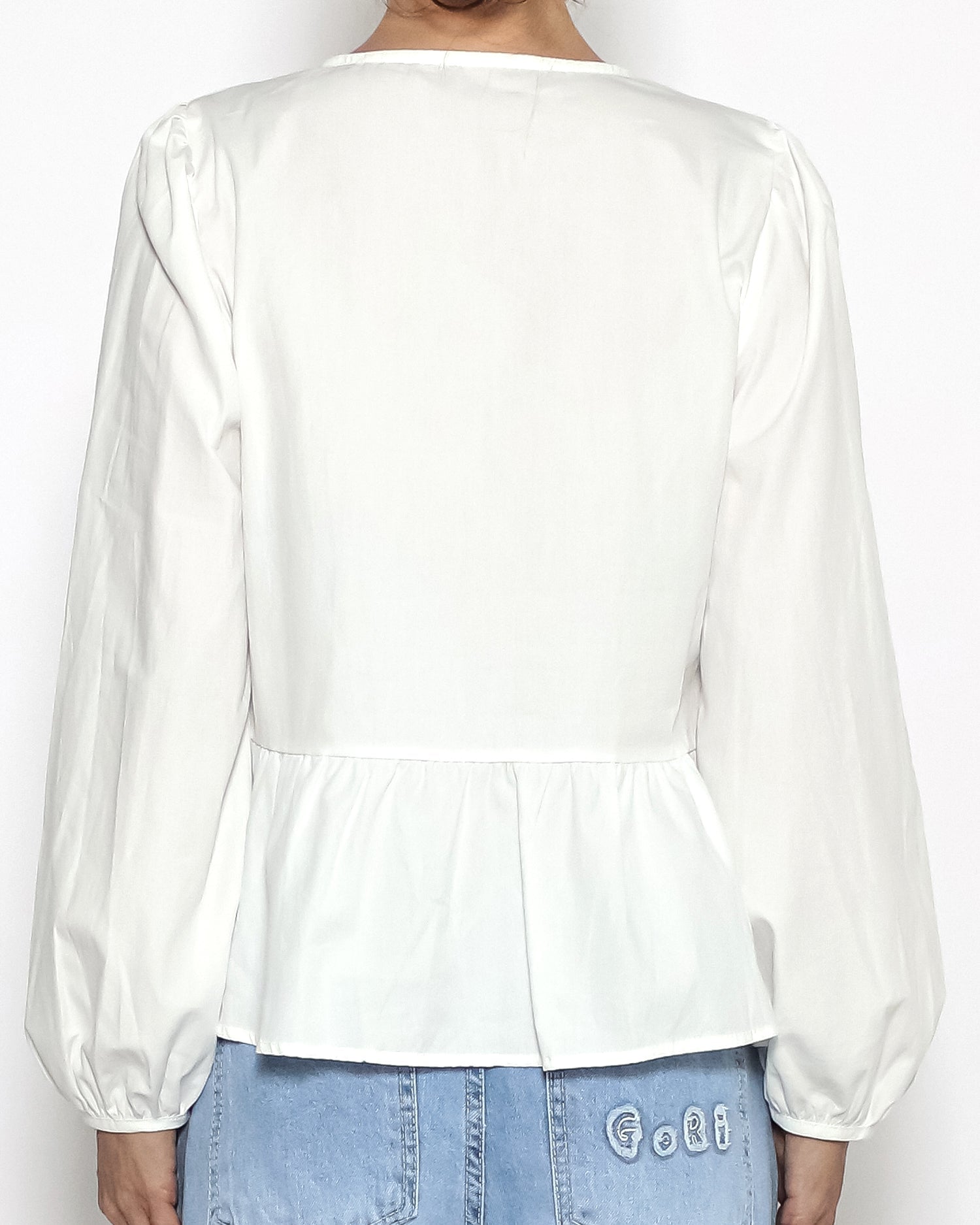 ivory w/ crochet slip flare shirt *pre-order*