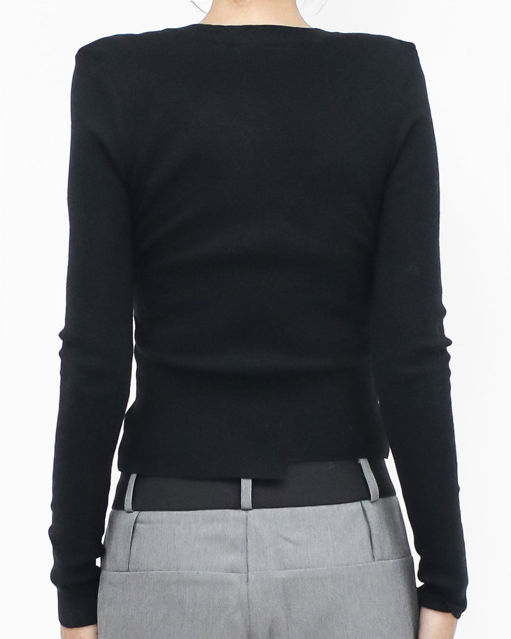 black asymmetry hem tee *pre-order*