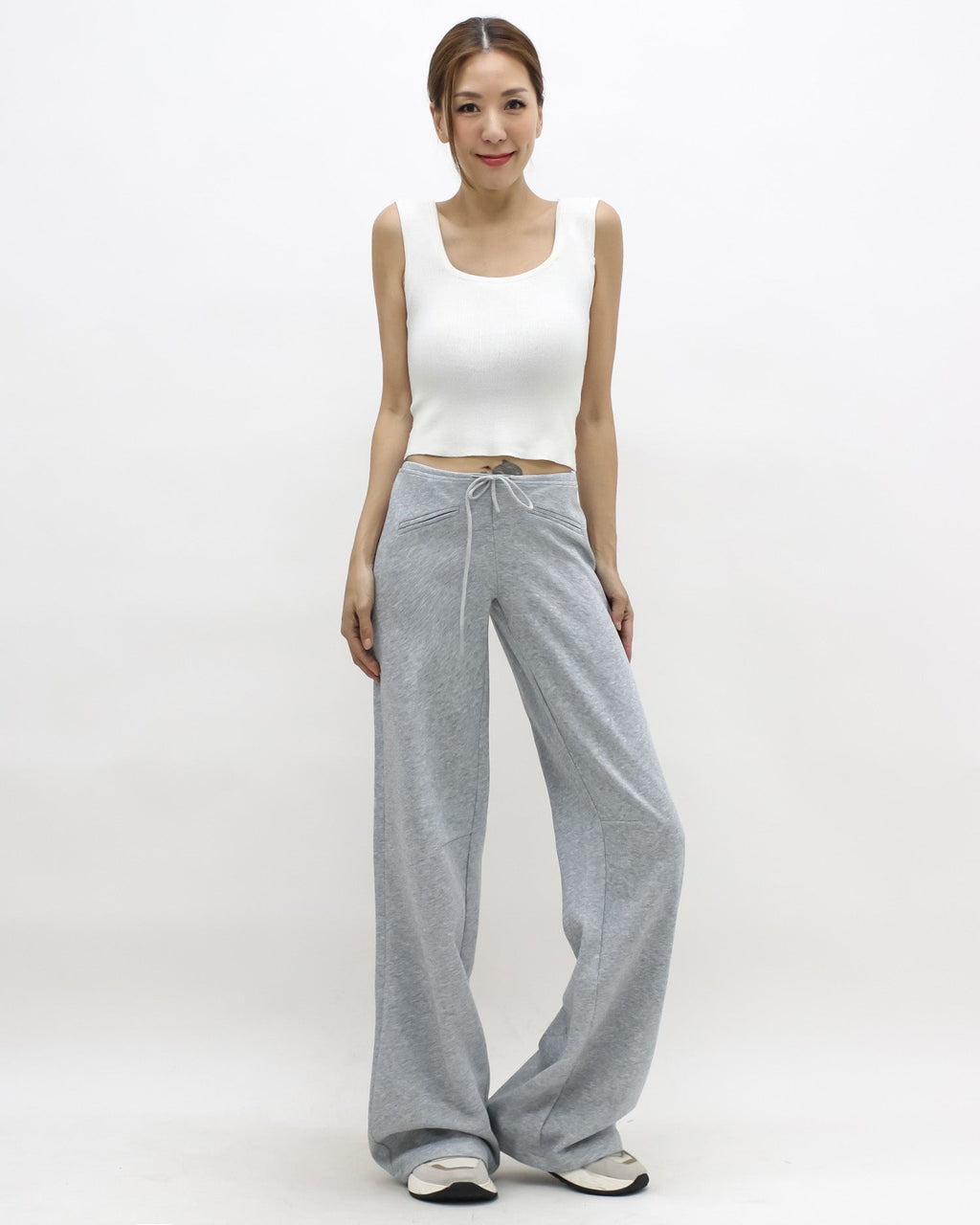 marl grey flare sweat pants *pre-order*