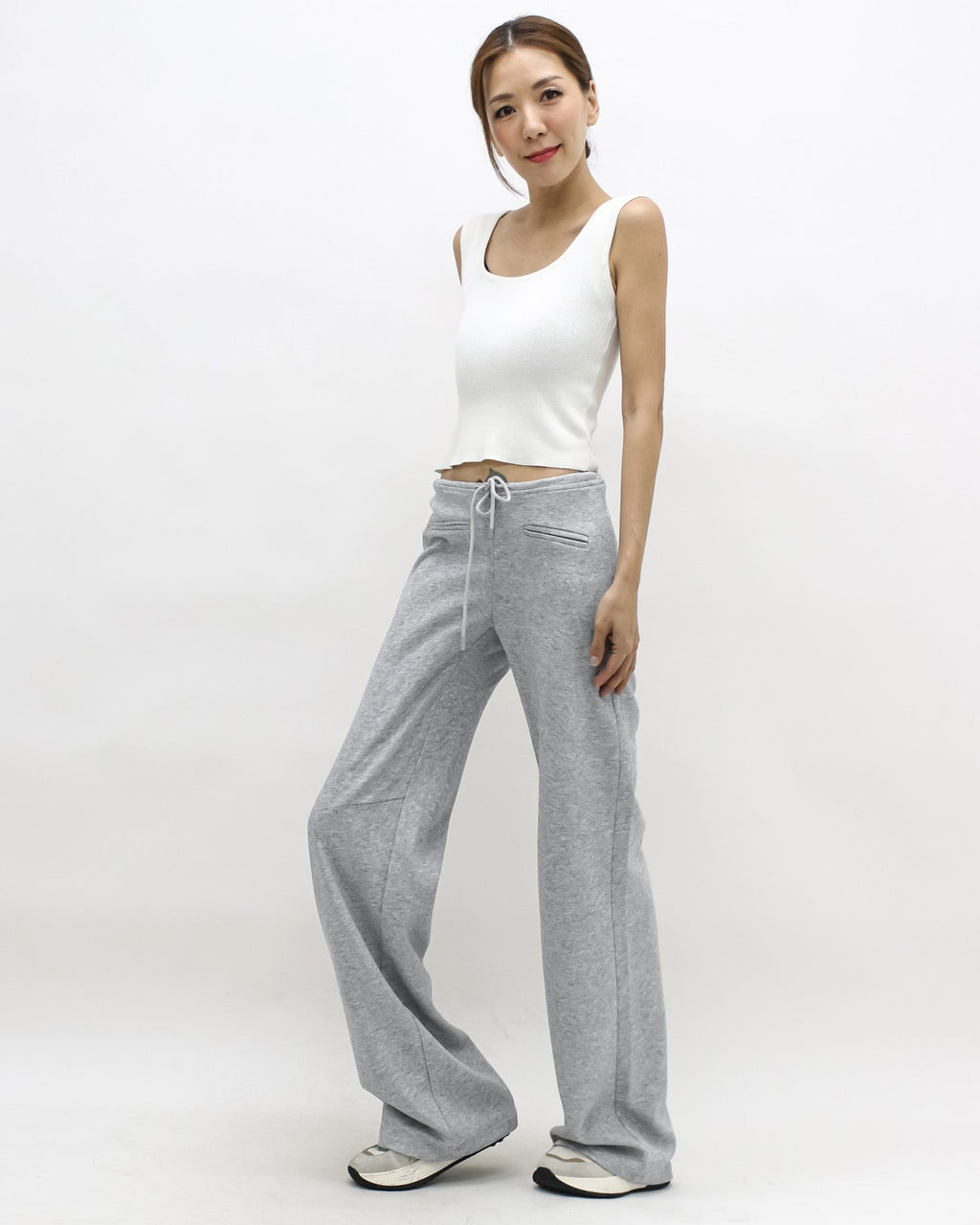 marl grey flare sweat pants *pre-order*