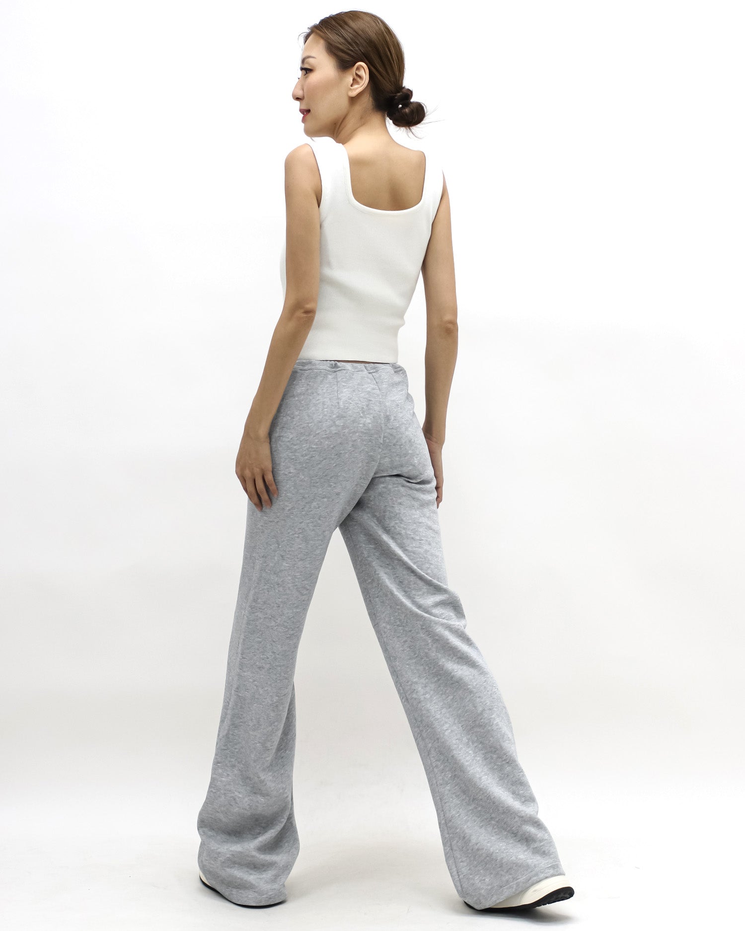 marl grey flare sweat pants *pre-order*