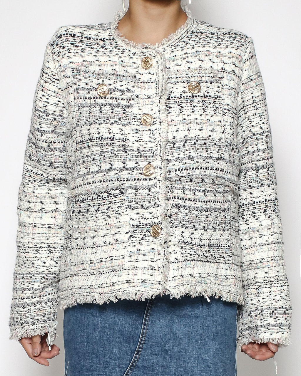 Ivory tweed jacket *pre-order*