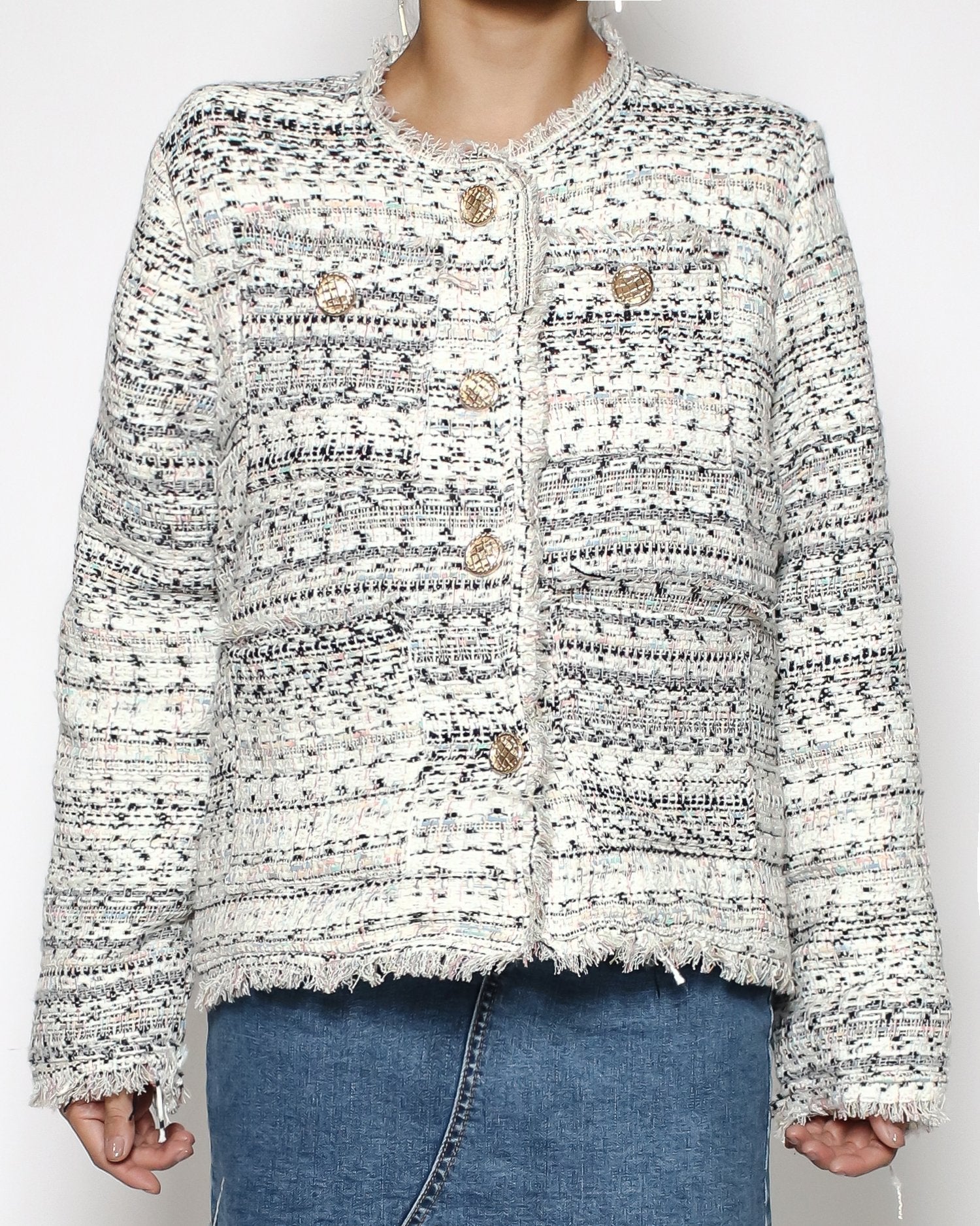 Ivory tweed jacket *pre-order*