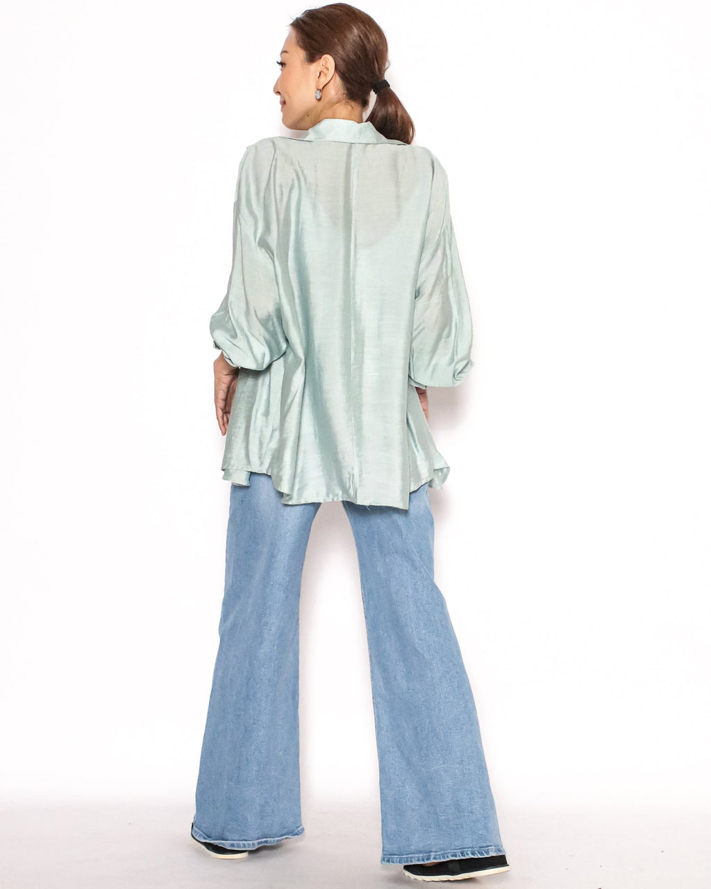 green slinky shirt & vest set *pre-order*