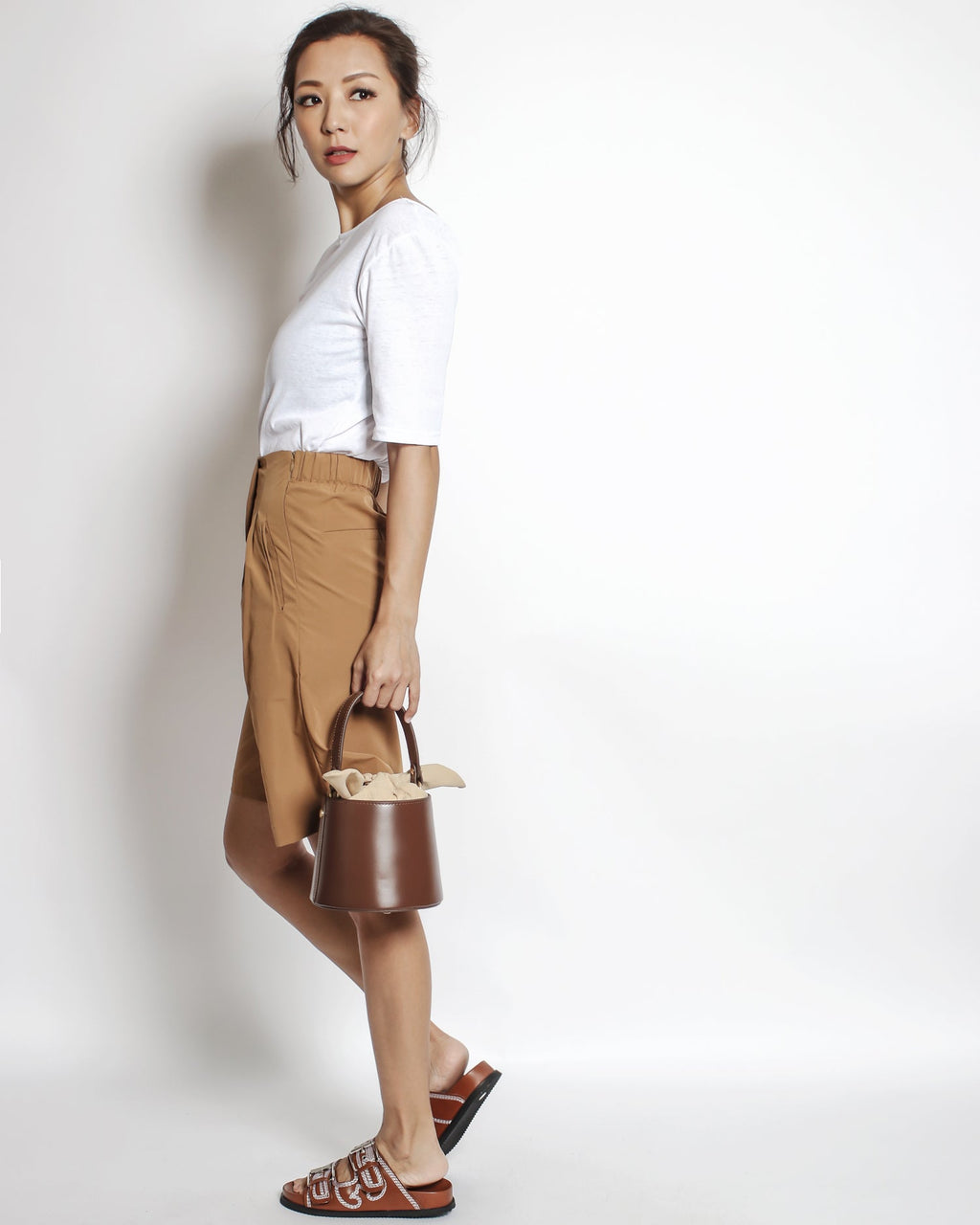 brown leather bucket bag *pre-order*
