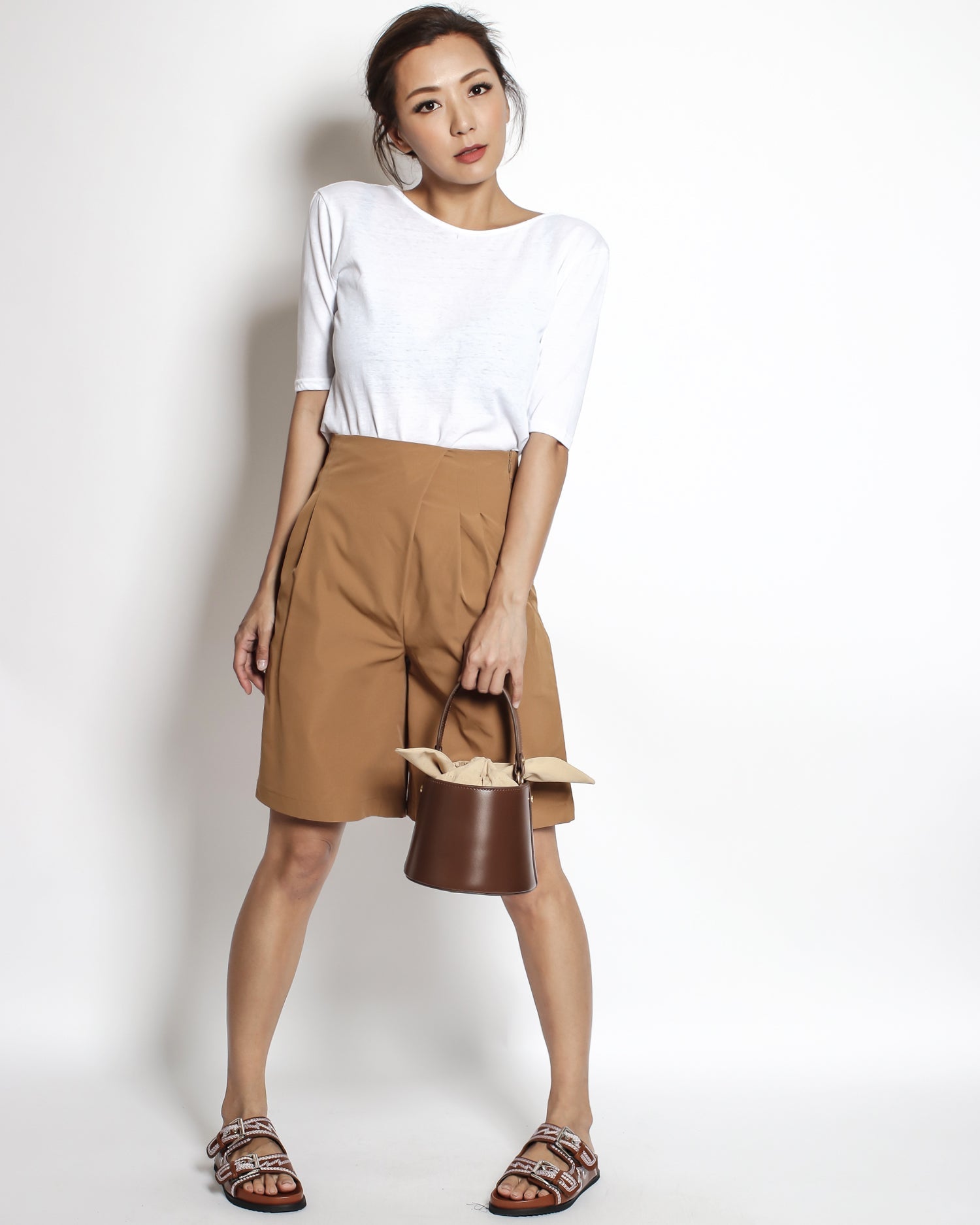 brown leather bucket bag *pre-order*