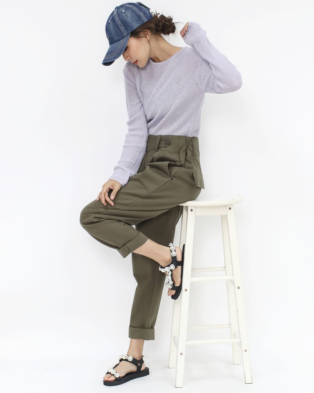 washed denim cap *pre-order*