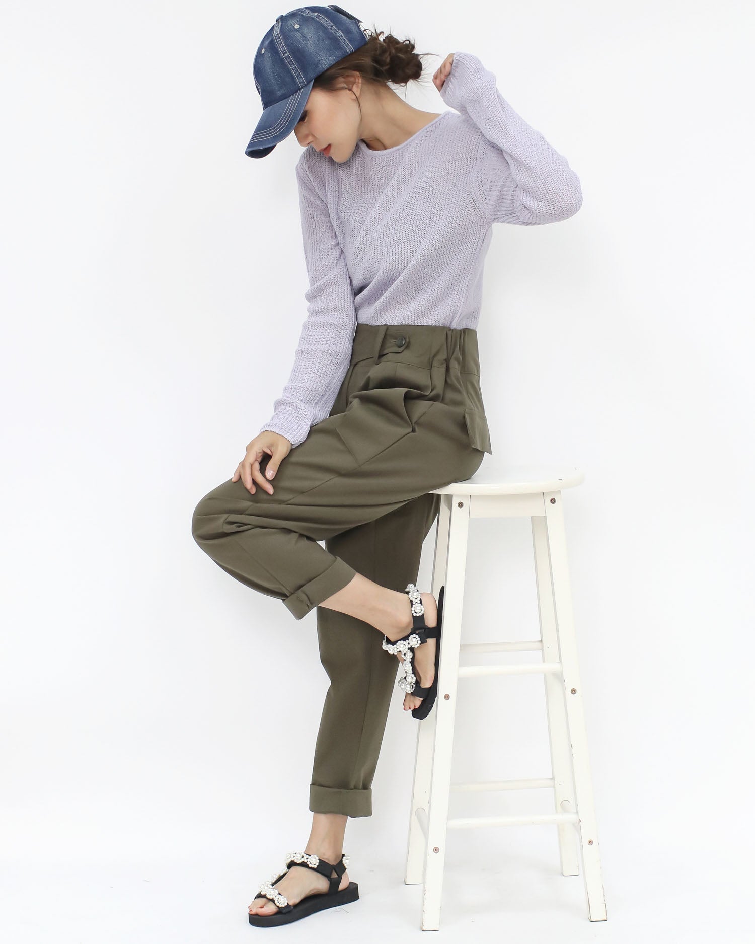 washed denim cap *pre-order*