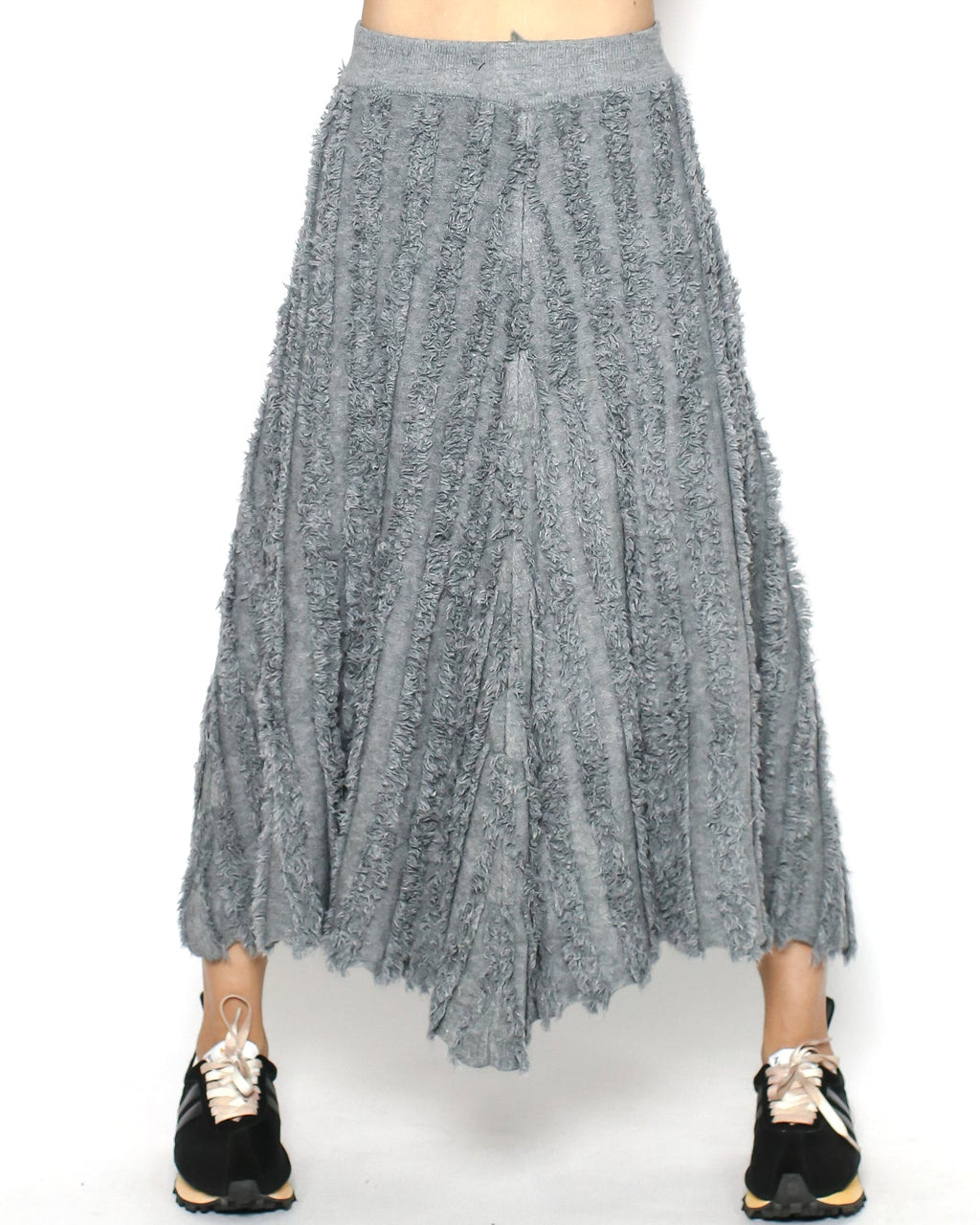grey tassels knitted skirt *pre-order*