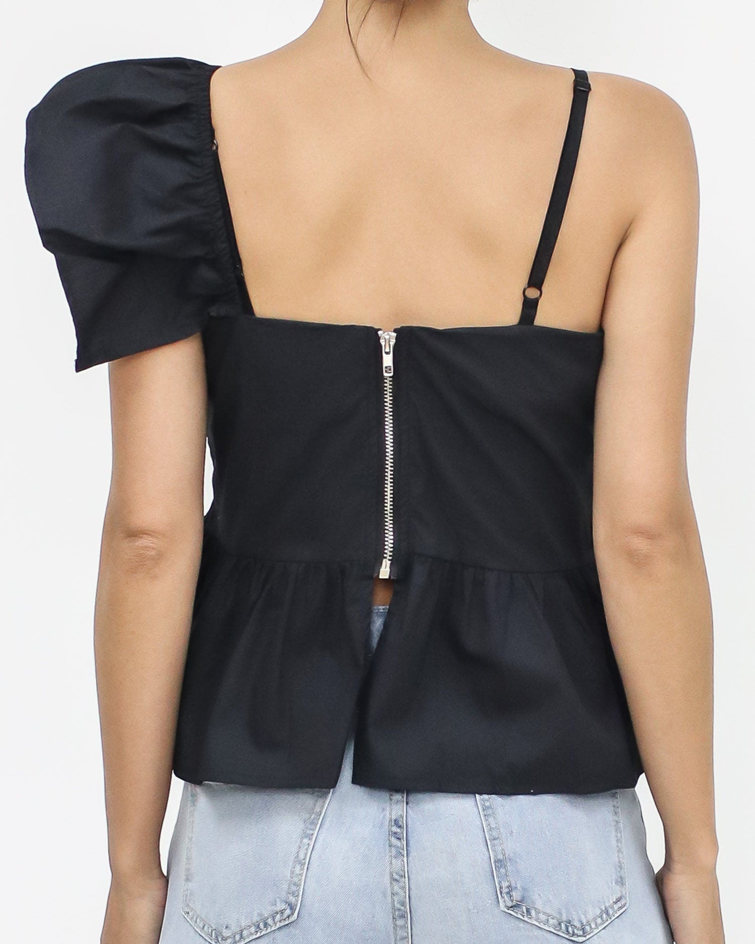 black ruffles shirt top *pre-order*