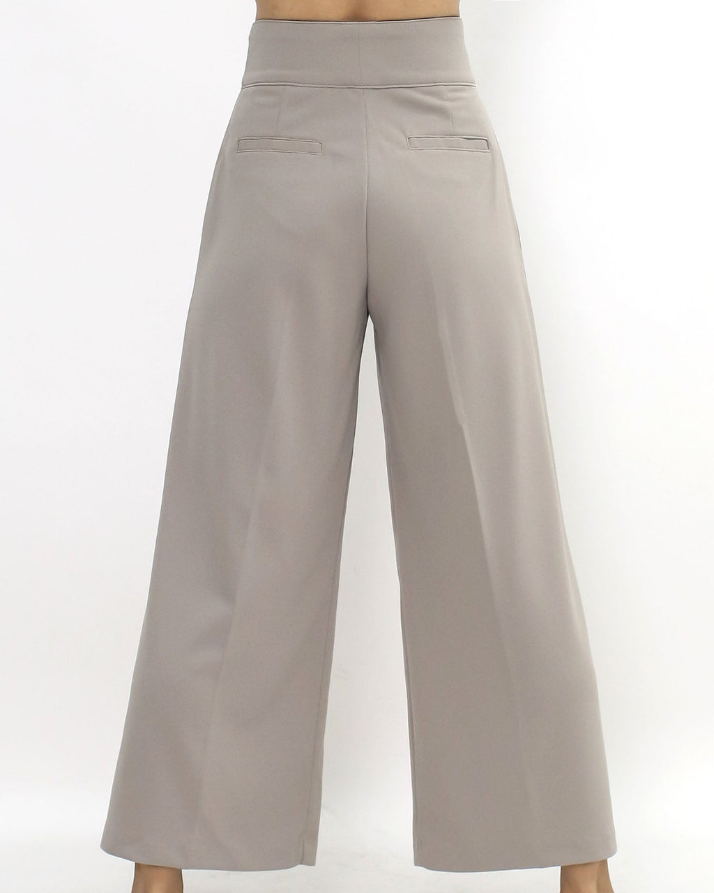 beige cropped straight leg pants *pre-order*