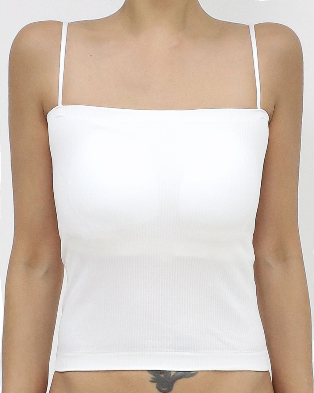 ivory ottoman strappy bra vest *pre-order*