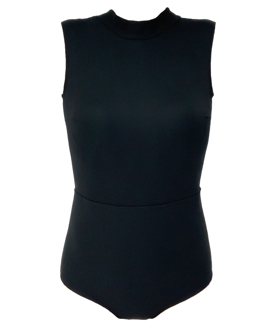 black high neck with cutout back one piece swimwear *pre-order*