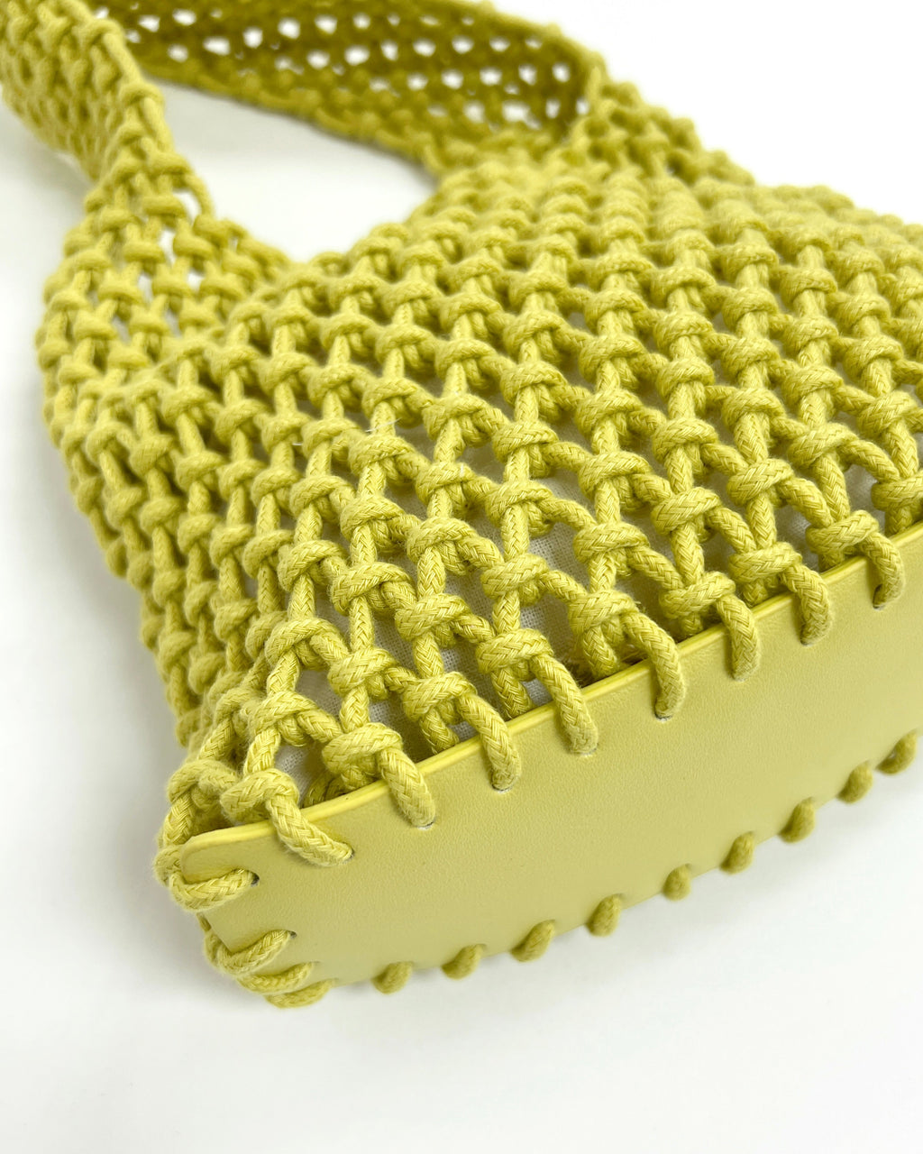 yellow knitted tote bag w/ pouch *pre-order*