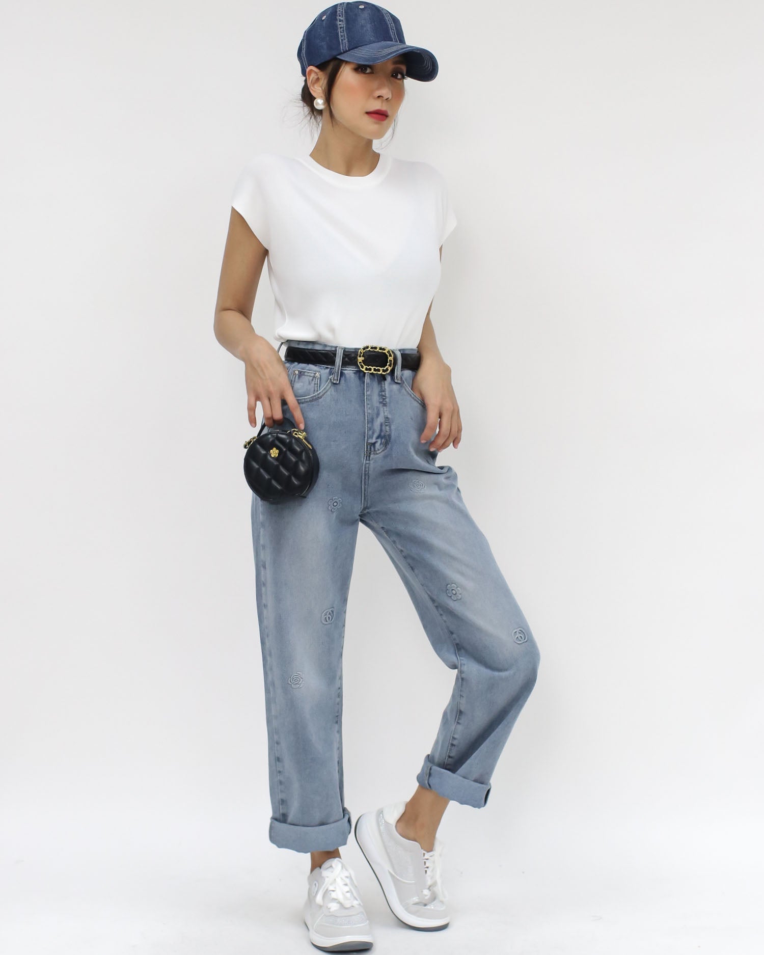 ivory fine knitted basic top