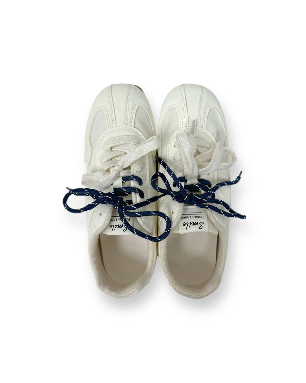 ivory suede brown & navy & ivory shoe laces sneakers *pre-order*