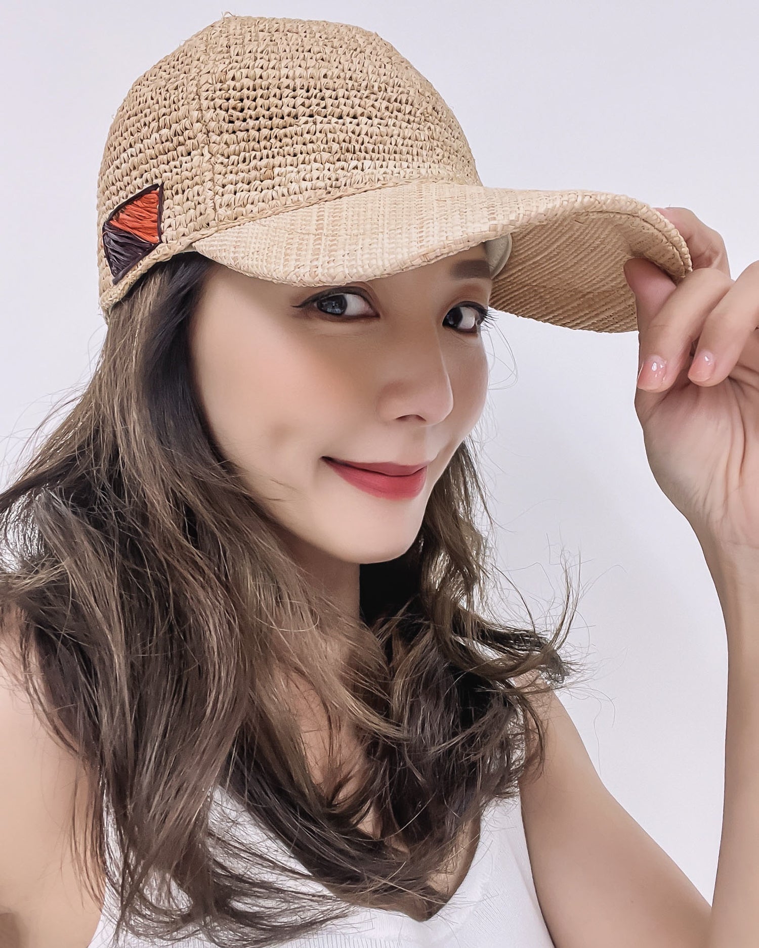 beige straw cap *ore-order*