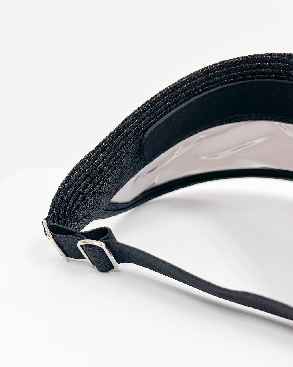 black clear PVC straw visor hat *pre-order*