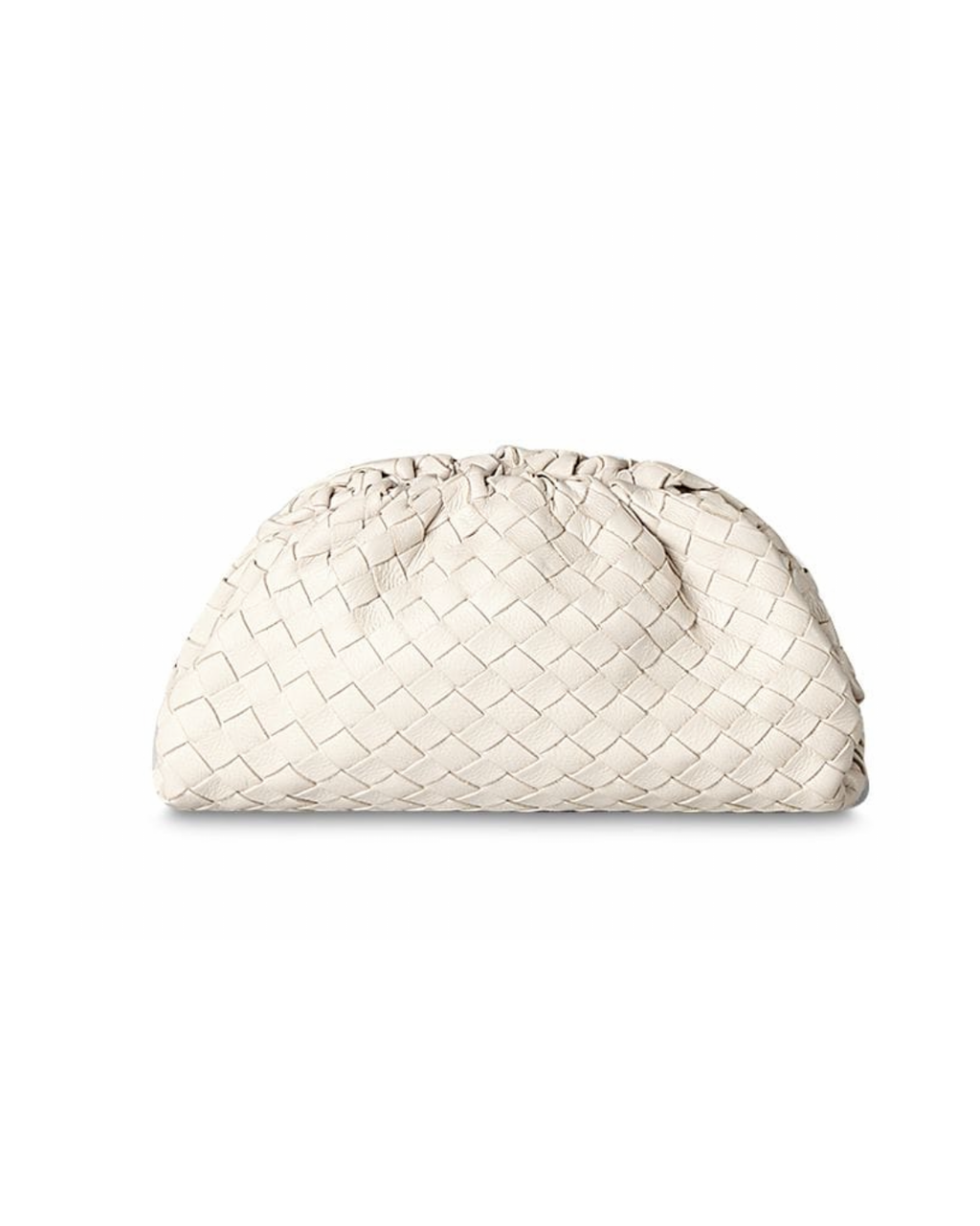 ivory pleats leather cross body bag *pre-order*