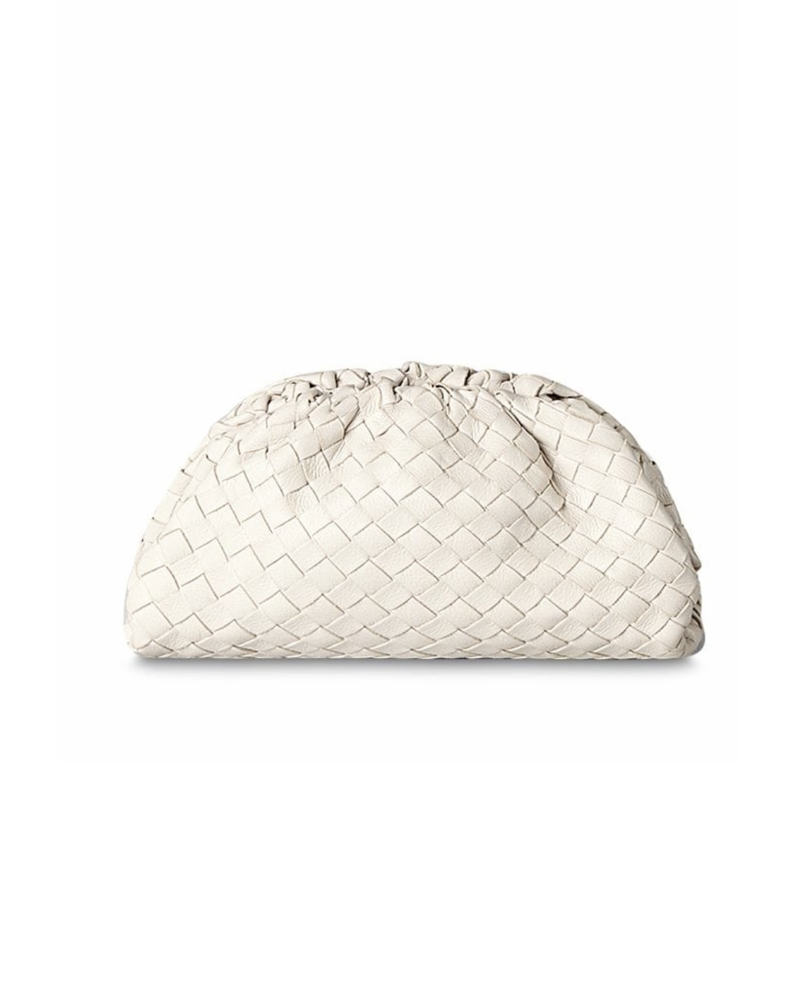 ivory pleats leather cross body bag *pre-order*