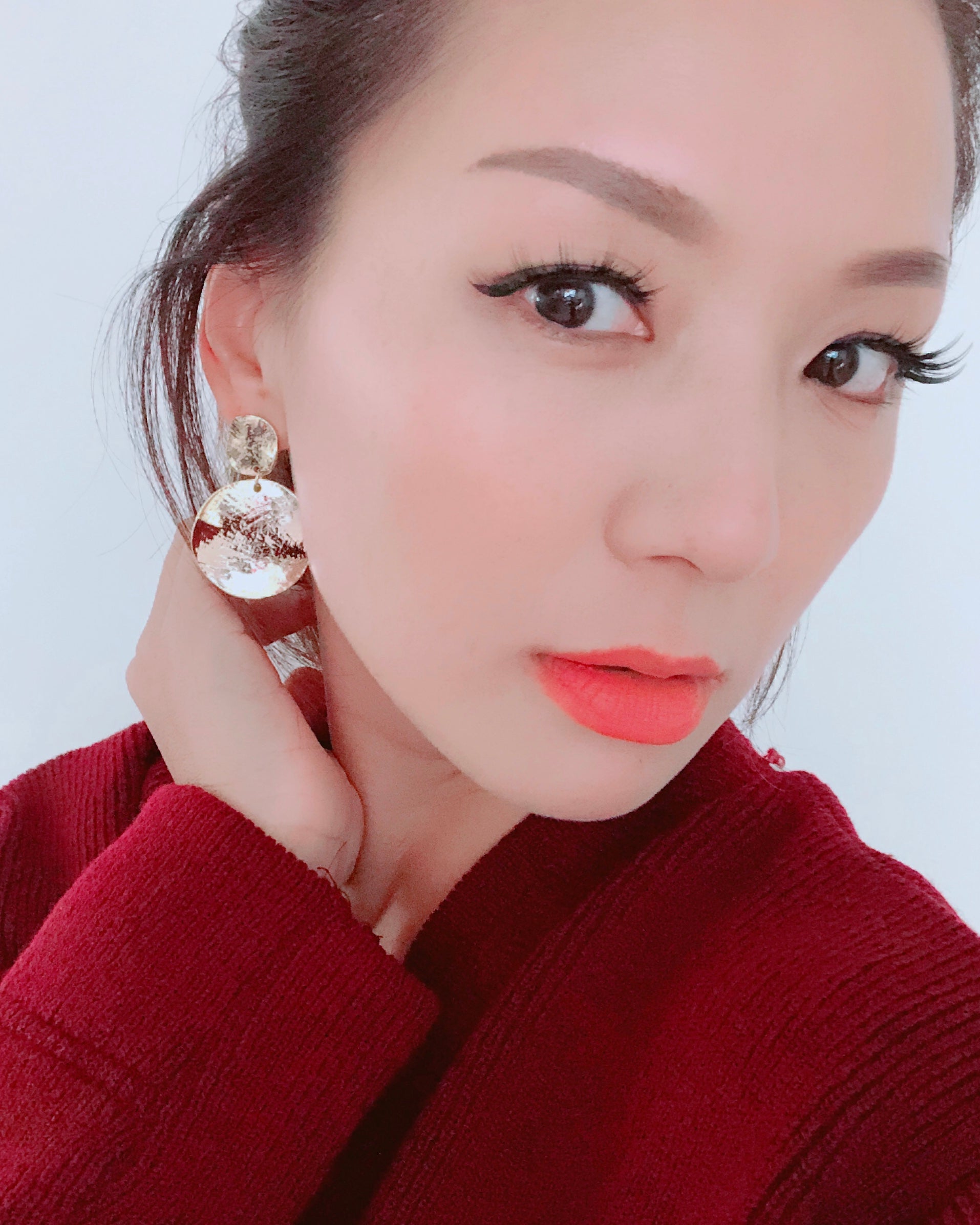 gold round earrings *pre-order*