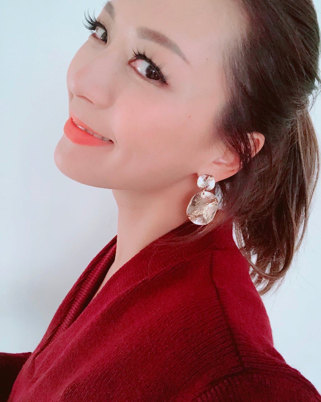 gold round earrings *pre-order*