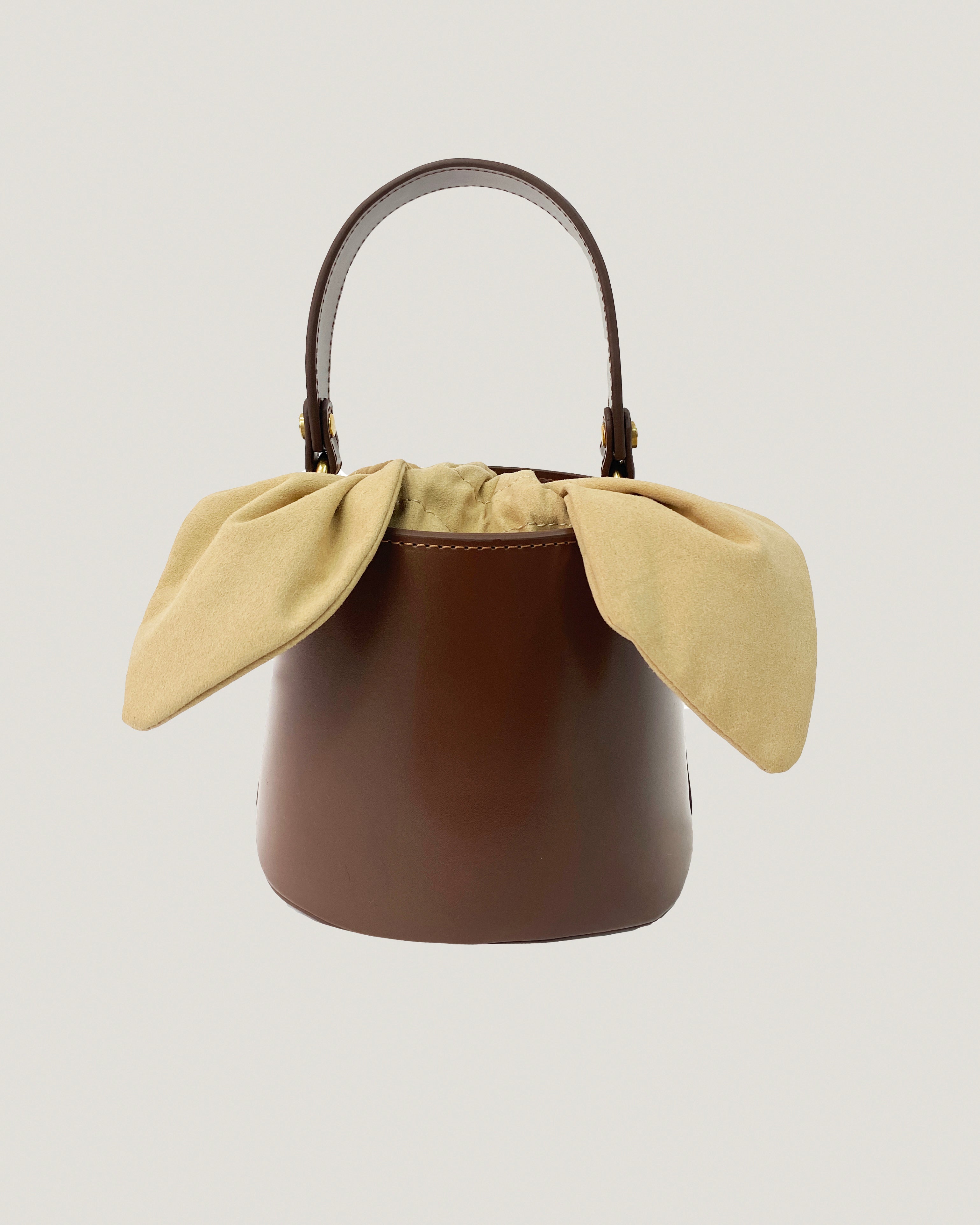brown leather bucket bag *pre-order*
