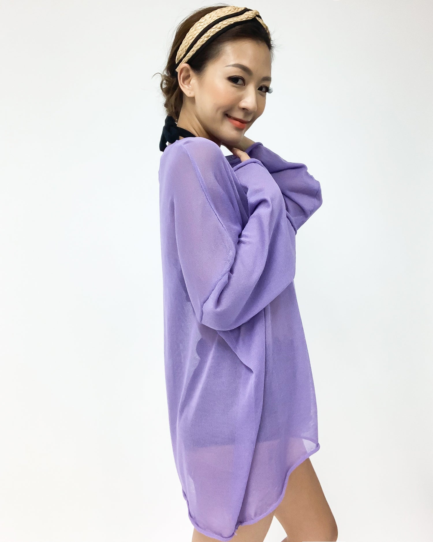 beige straw with black trim twisted headband *pre-order*