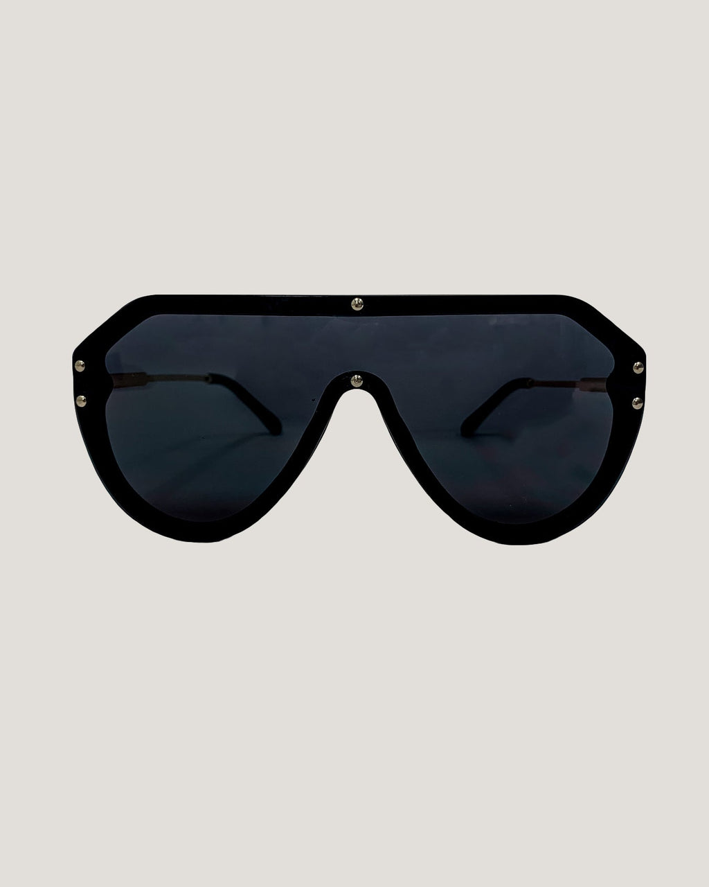 black with dark grey lens frameless sunglasses *pre-order*
