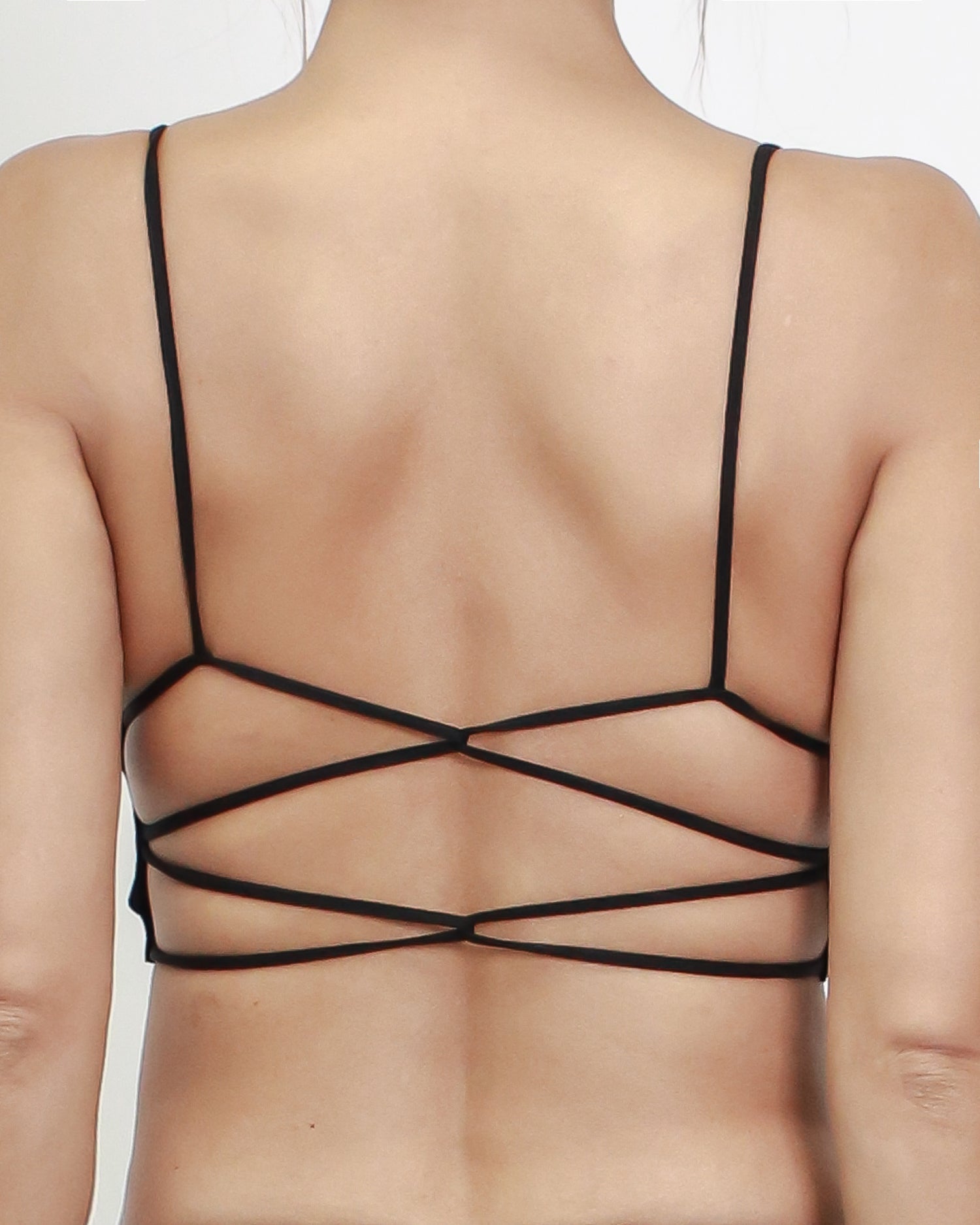 black strappy back bra top *pre-order*