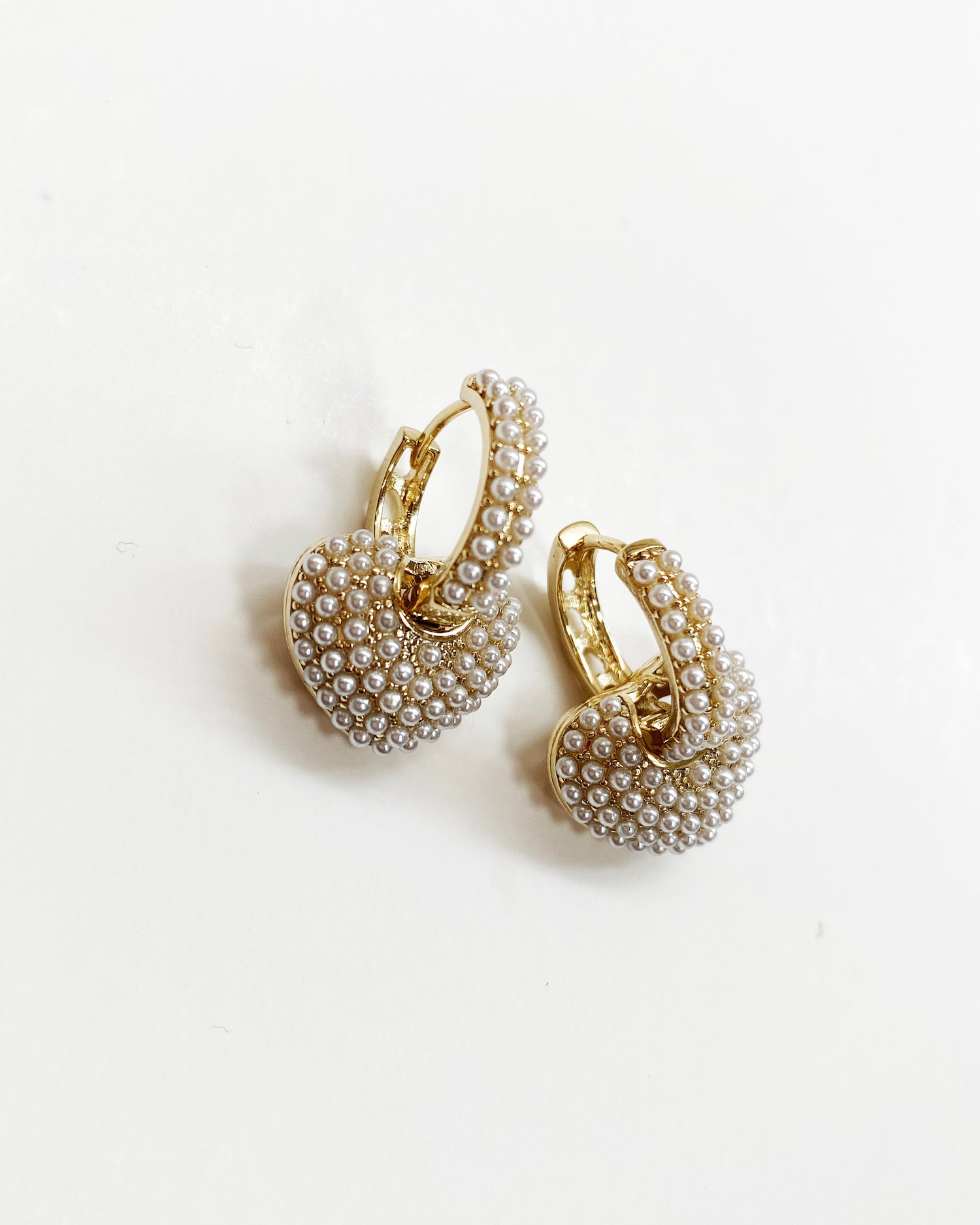 hearts pearls earrings *pre-order*