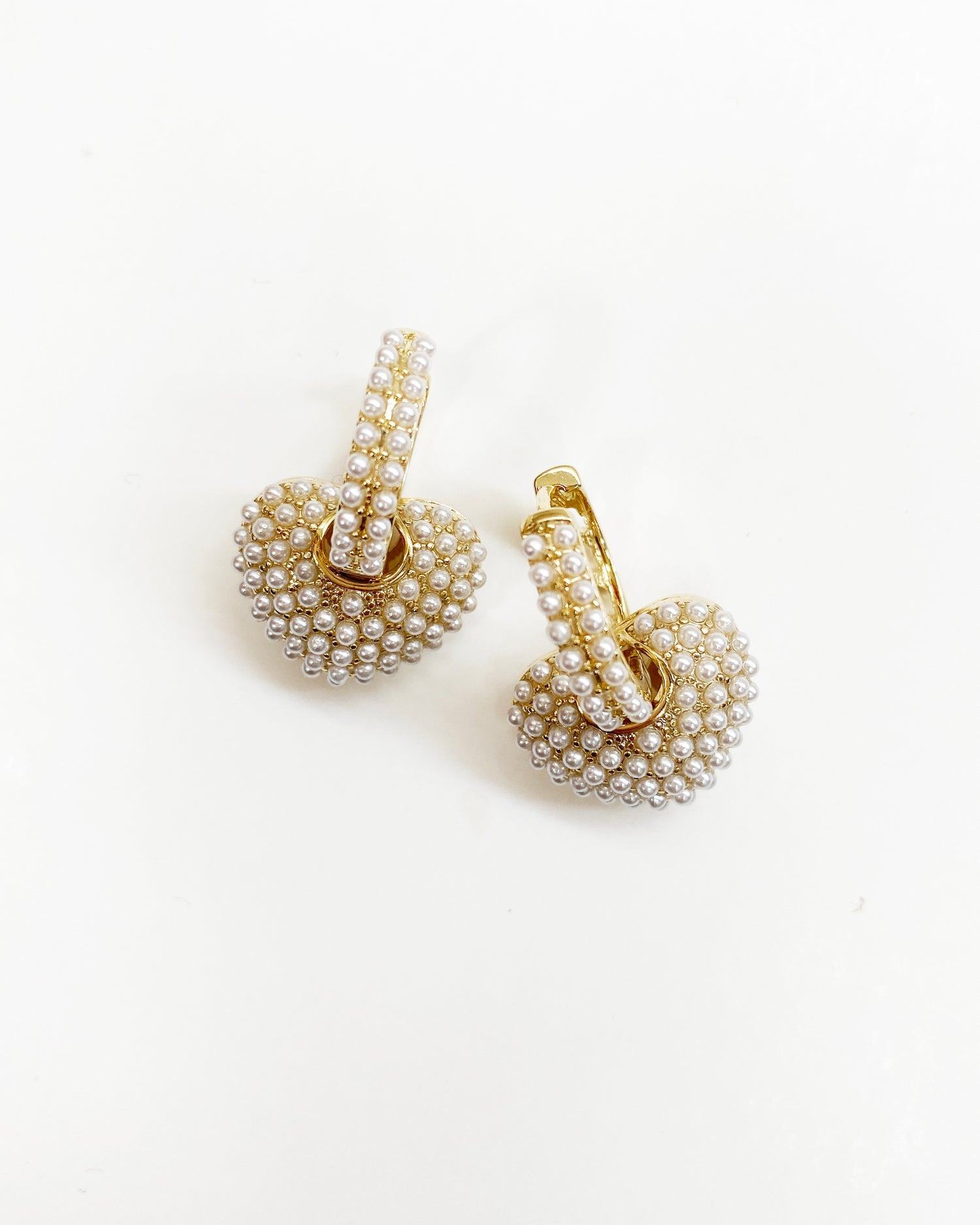 hearts pearls earrings *pre-order*