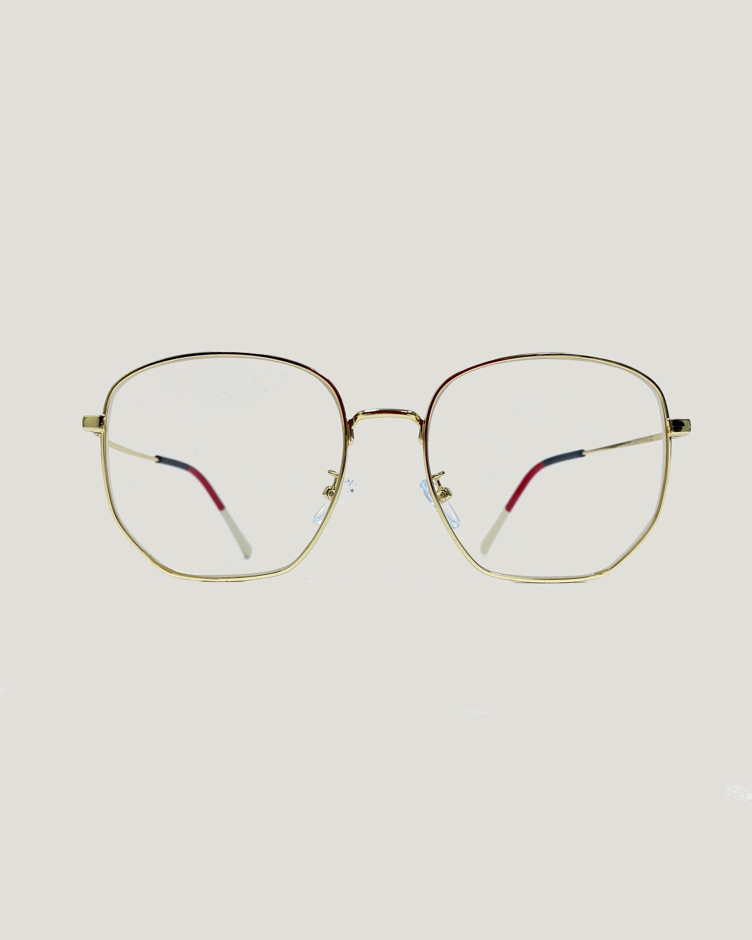 gold square frame glasses *pre-order*