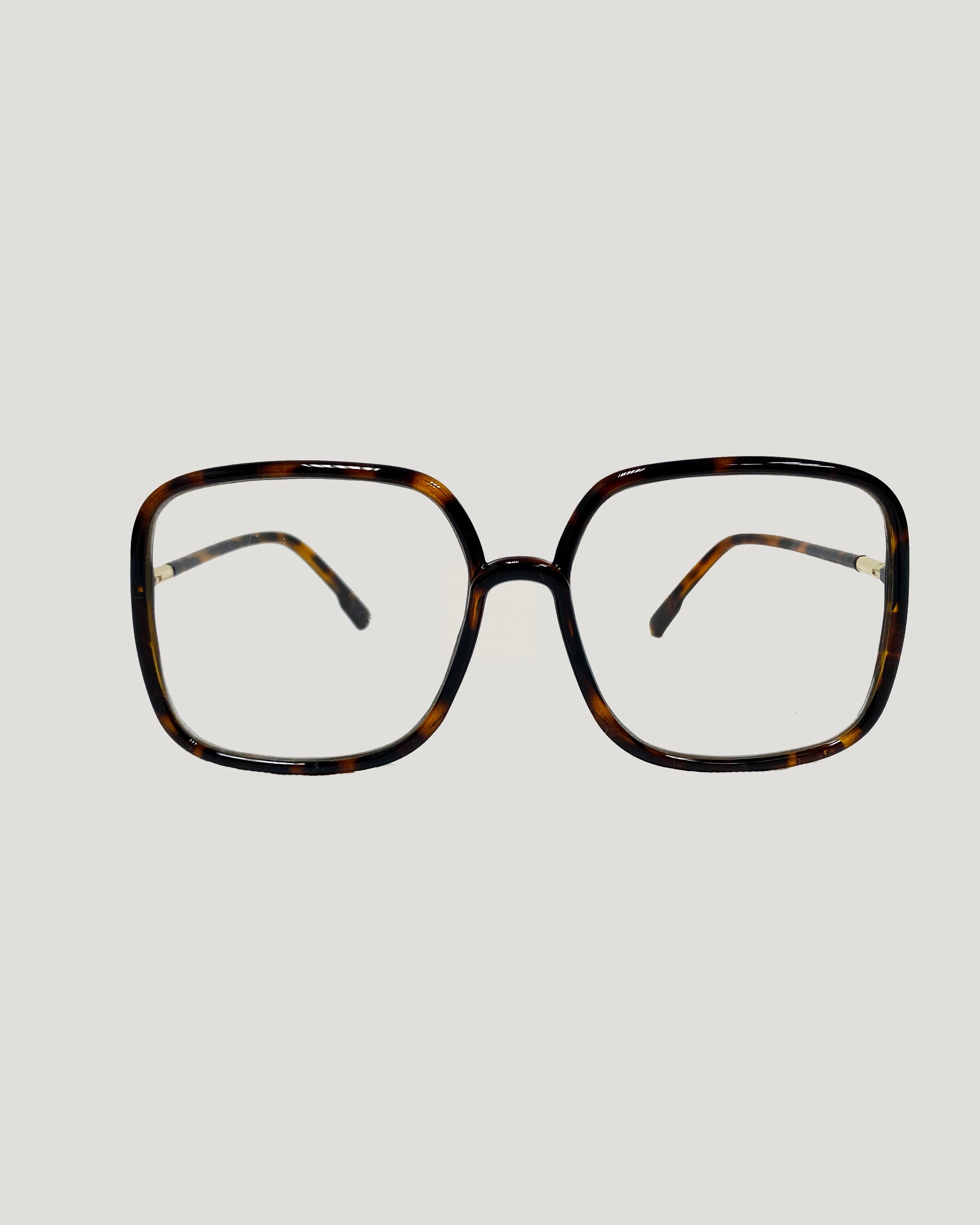 turquoise square frame glasses *pre-order*