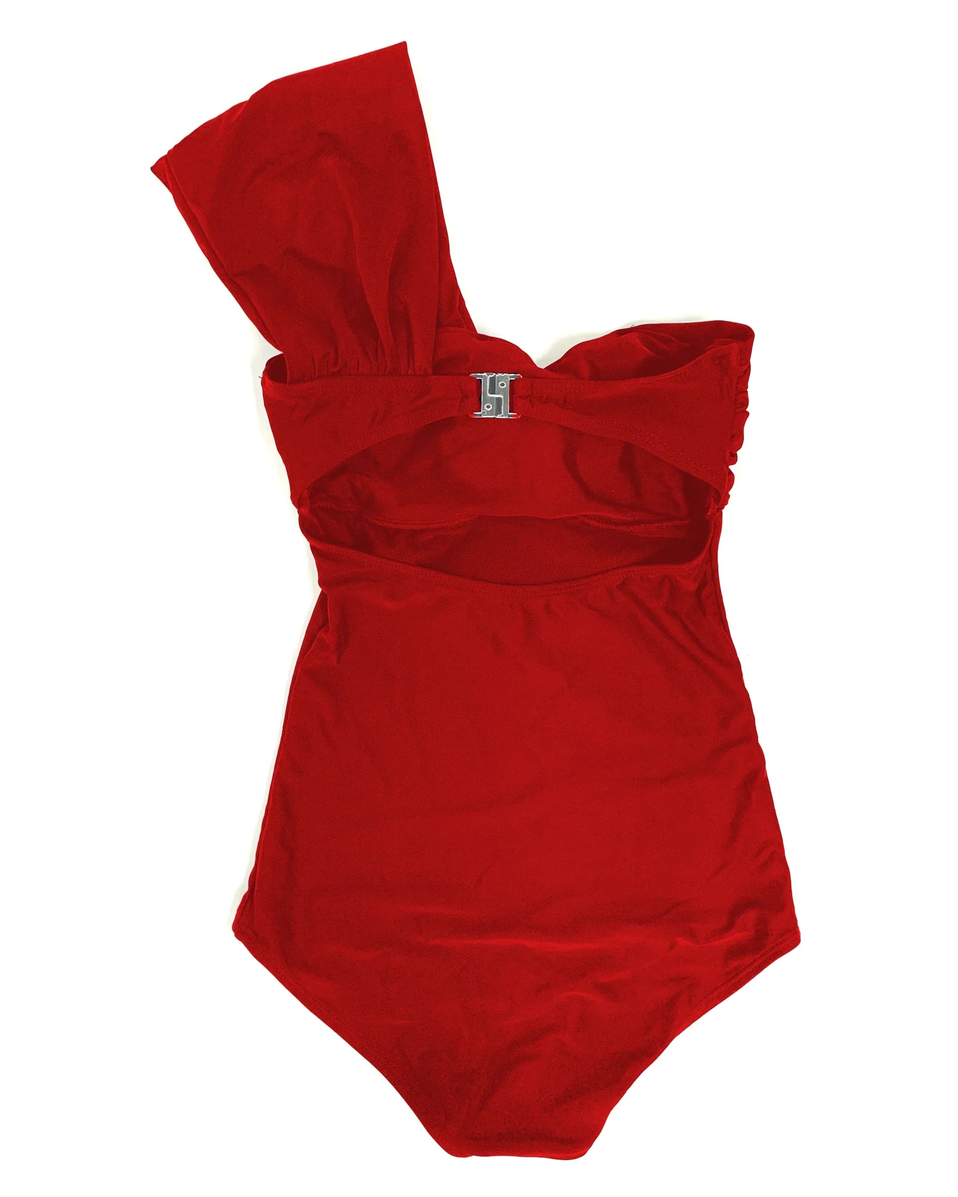 red one shoulder one piece swimwear *pre-order*