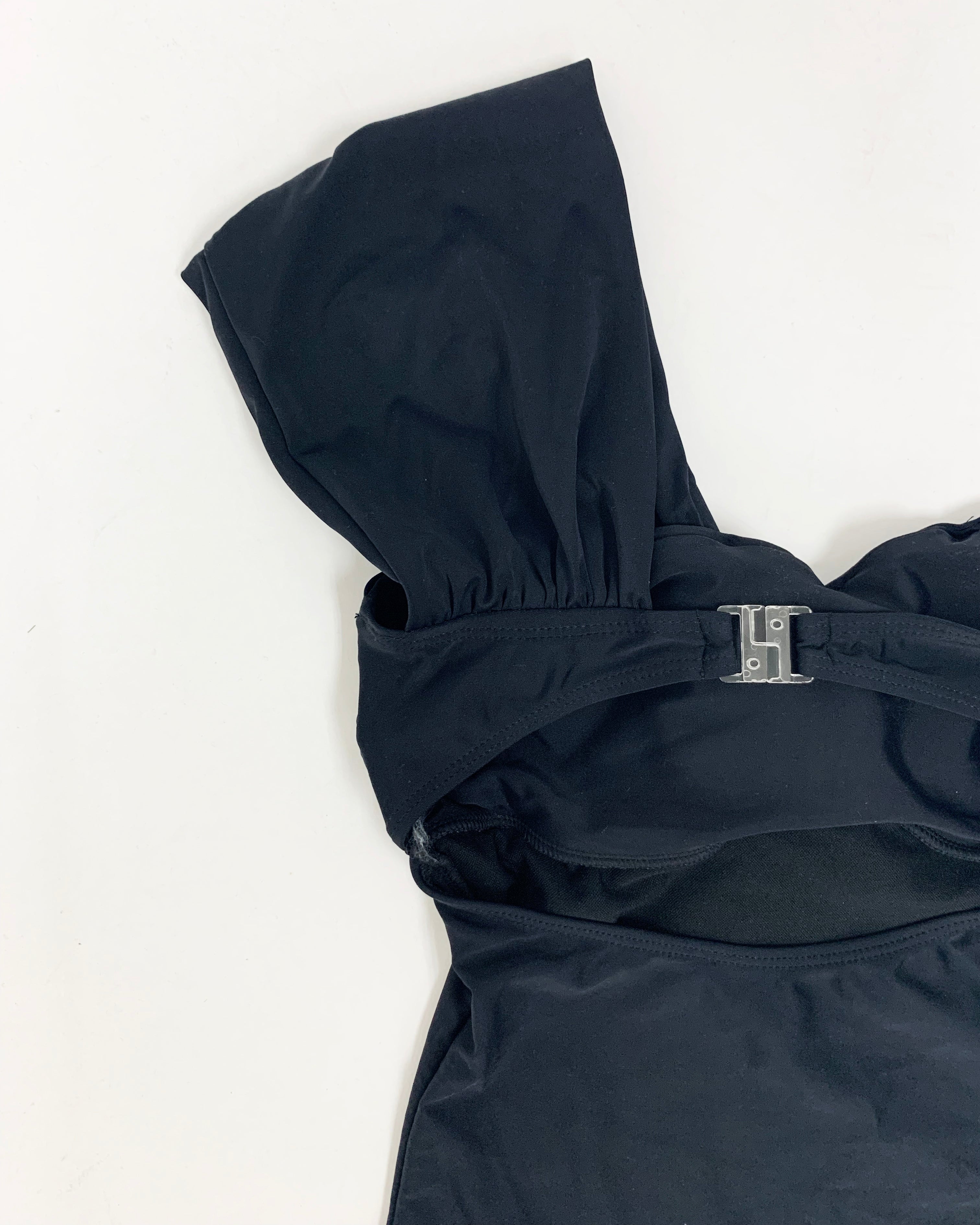 black one shoulder one piece swimwear *pre-order*