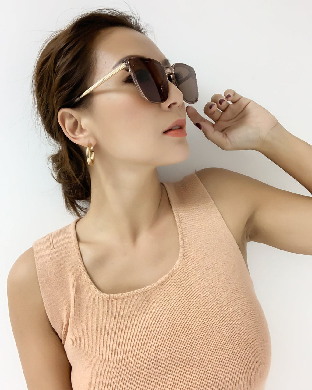 brown square sunglasses *pre-order*