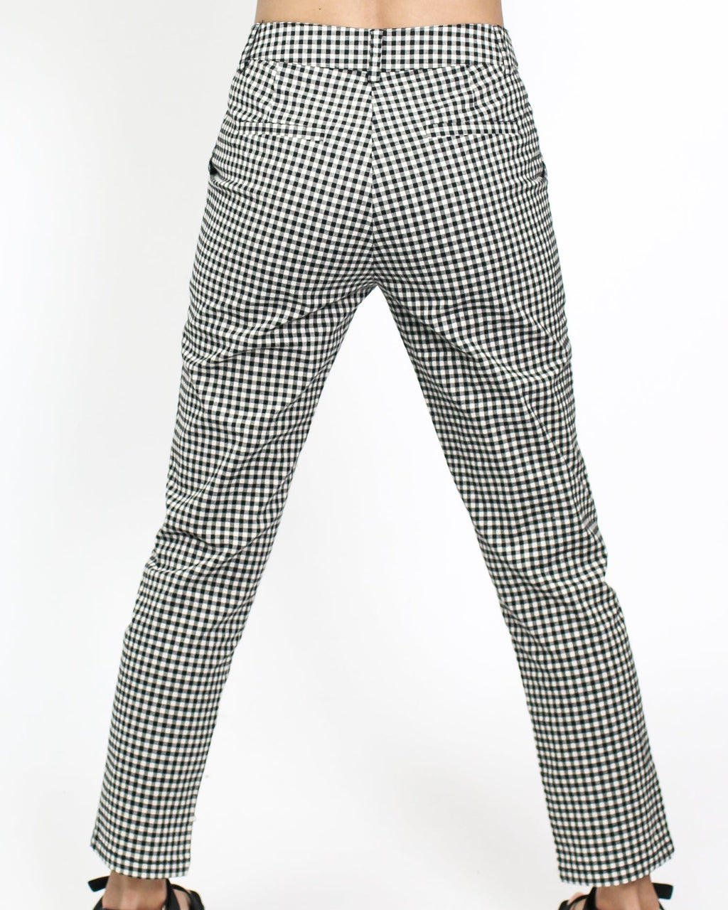 black gingham cropped pants *pre-order*