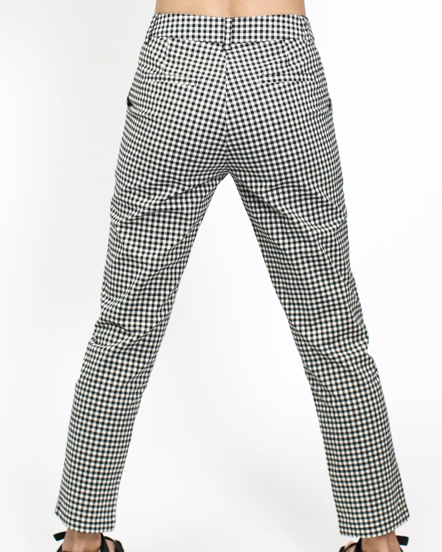 black gingham cropped pants *pre-order*