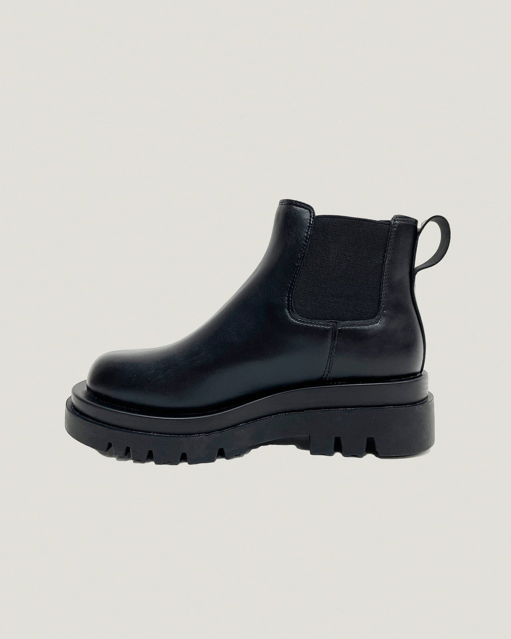black leather chelsea boots - 40