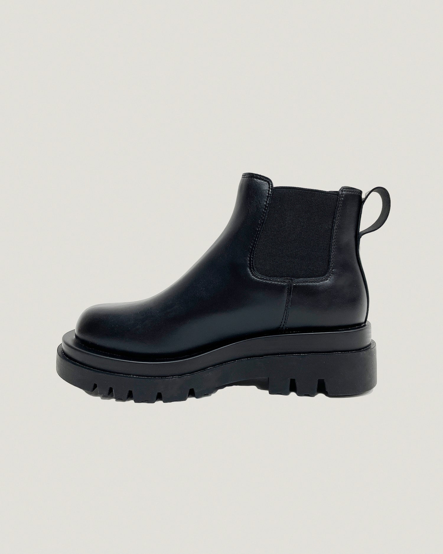 black leather chelsea boots - 40