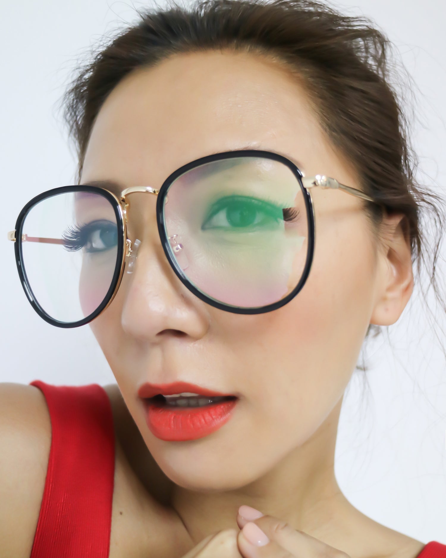 black round glasses with clear lens *pre-order*