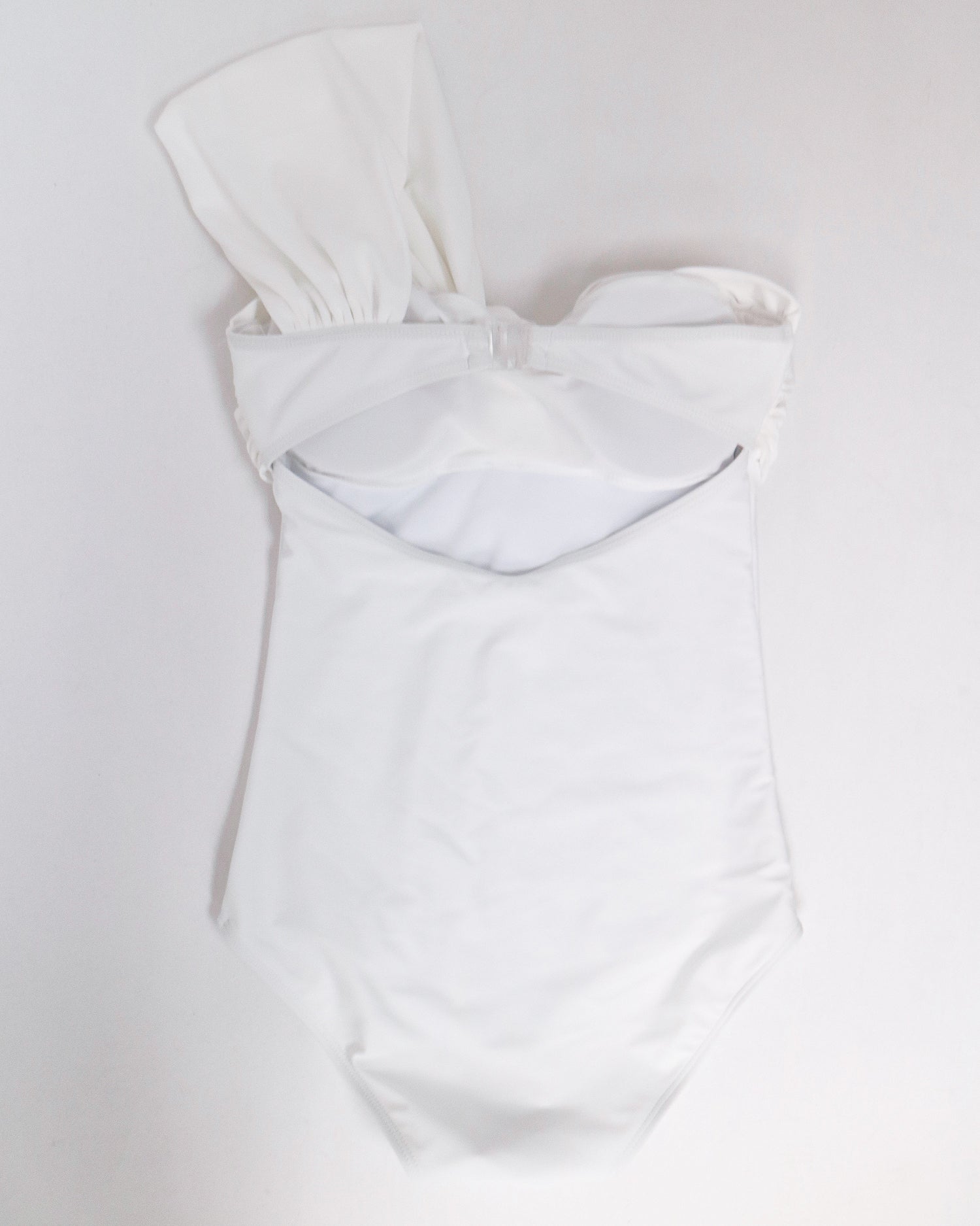 ivory one shoulder one piece swimwear *pre-order*