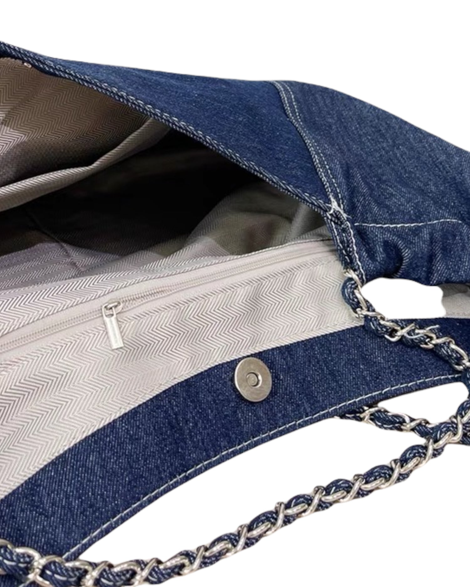 denim chain shopping bag *pre-order*