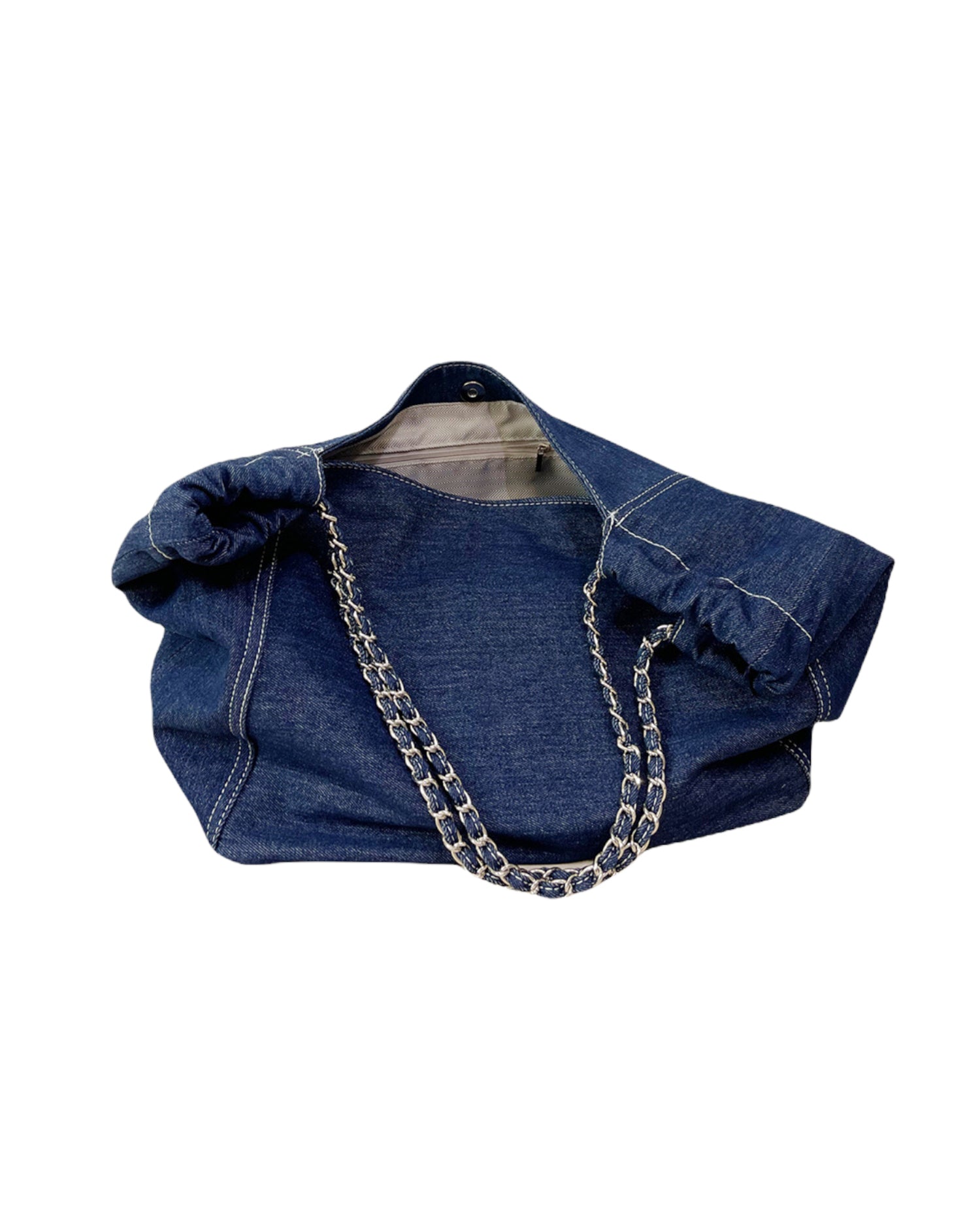 denim chain shopping bag *pre-order*